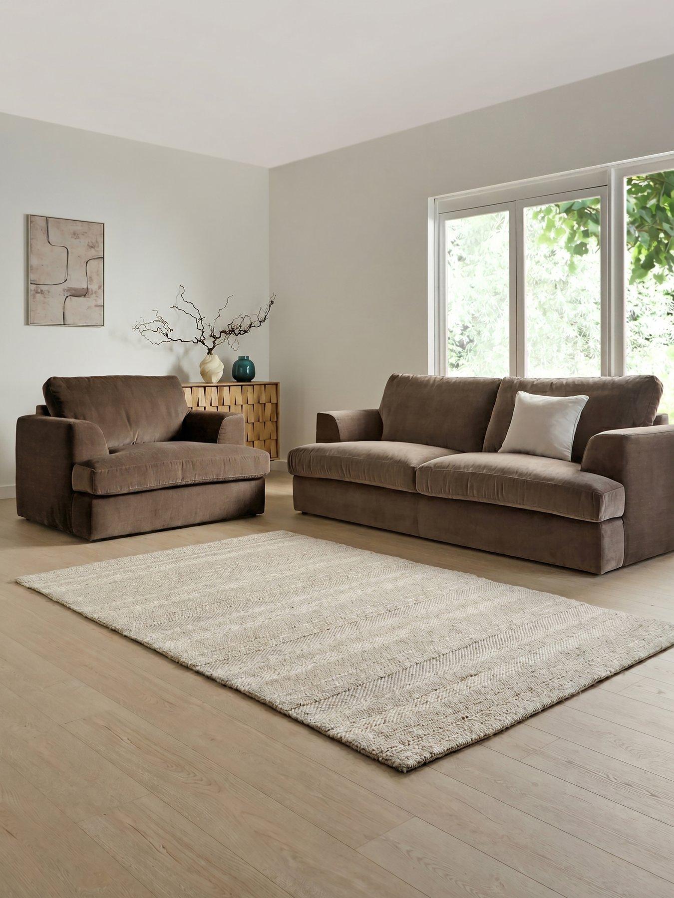 The Very Collection Escana 3 Seater Sofa + Snuggle Chair (Buy  &  SAVE!)