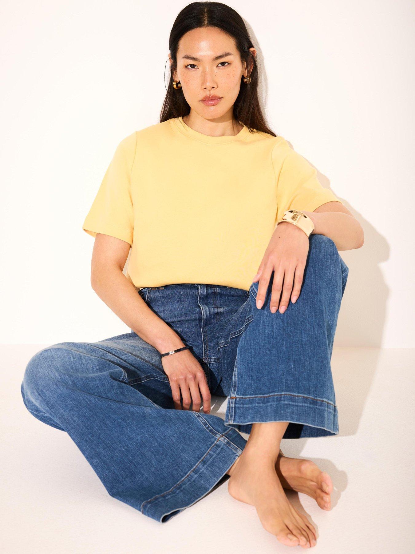 Mint Velvet: Ultimate Cotton T-Shirt - Yellow