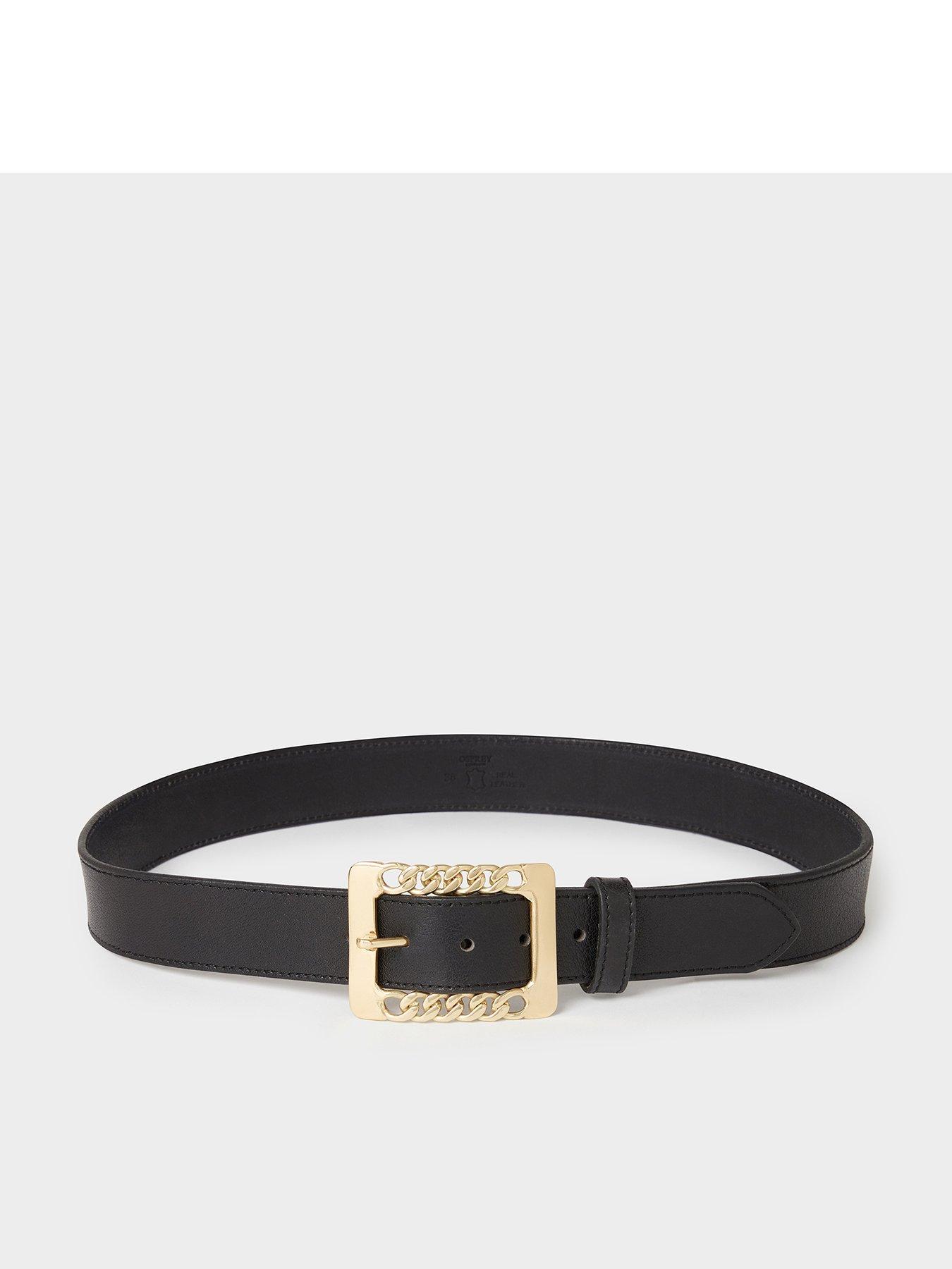 Osprey London The Chain Buckle Leather Belt