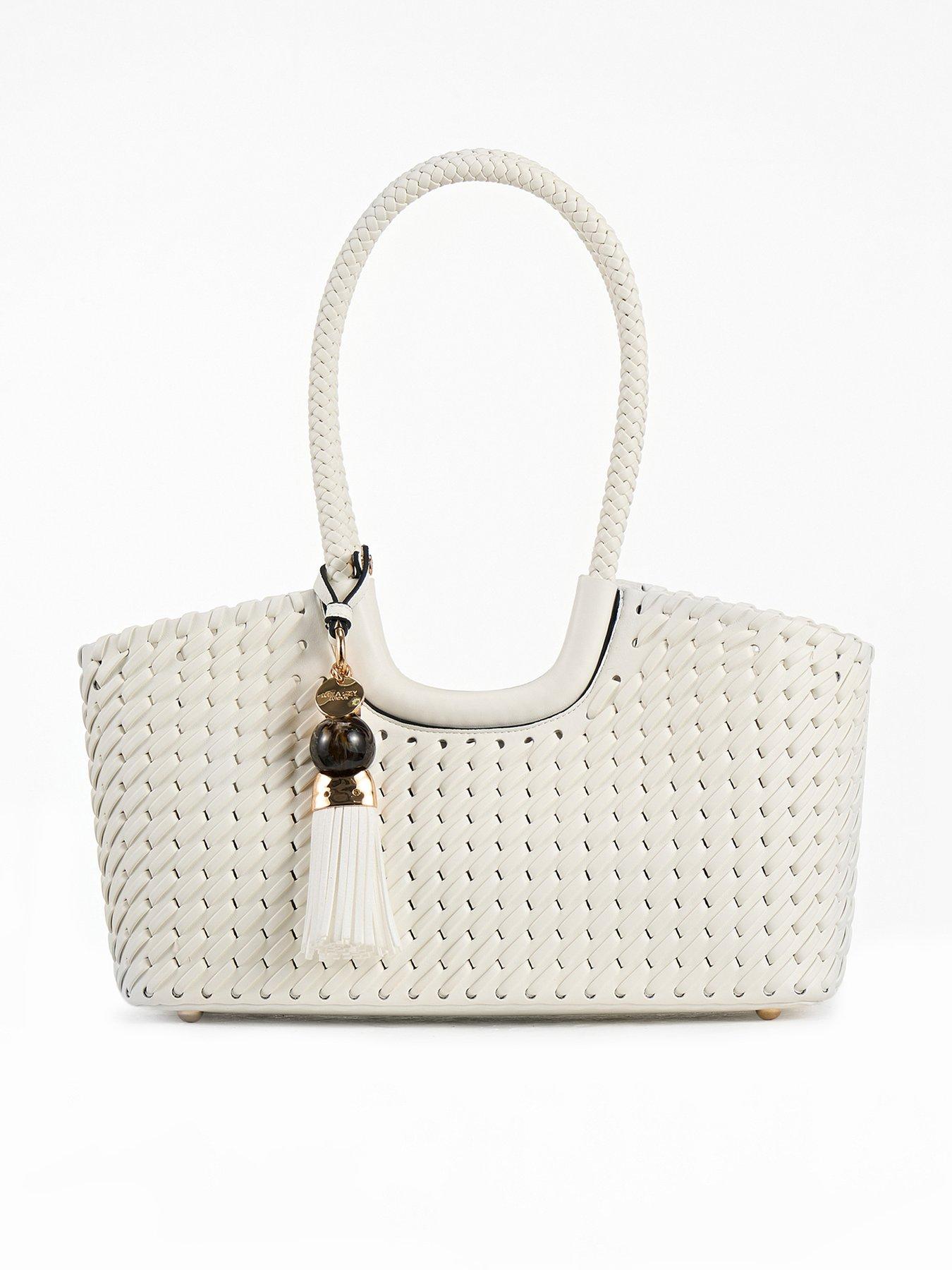 Luella Grey Luella Grey Paige Small Whipstitch Tote In White