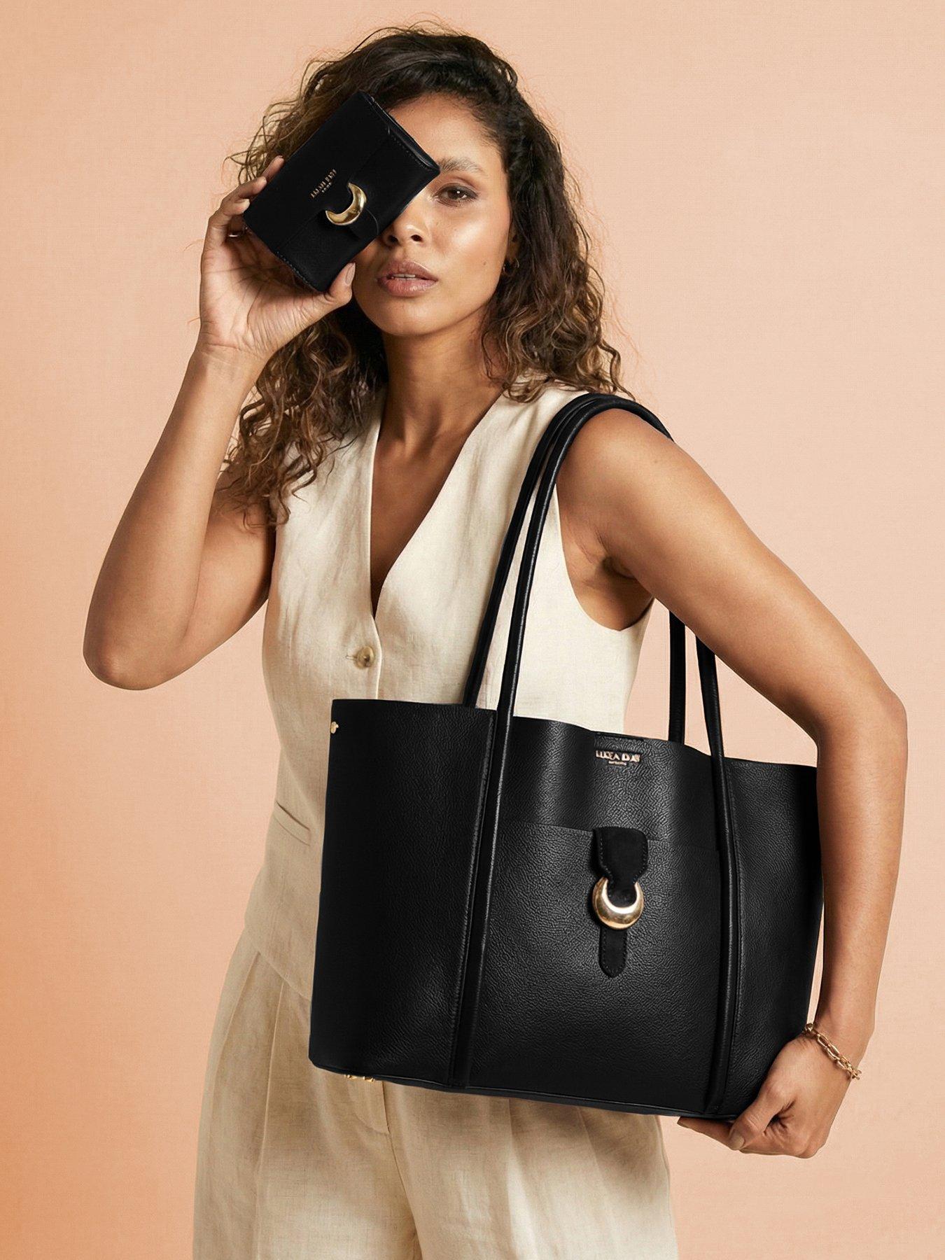 Luella Grey Lilibet Laptop Tote In Black