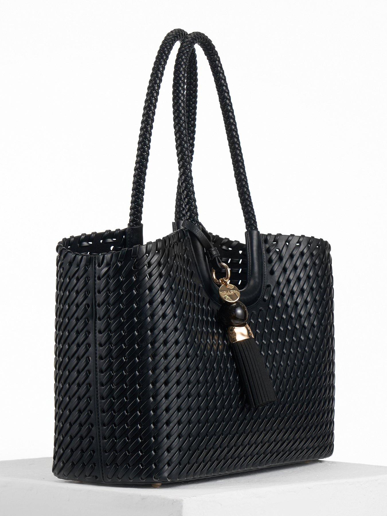 Image 3 of 7 of Luella Grey Lillie Whipstitch Tote In Black