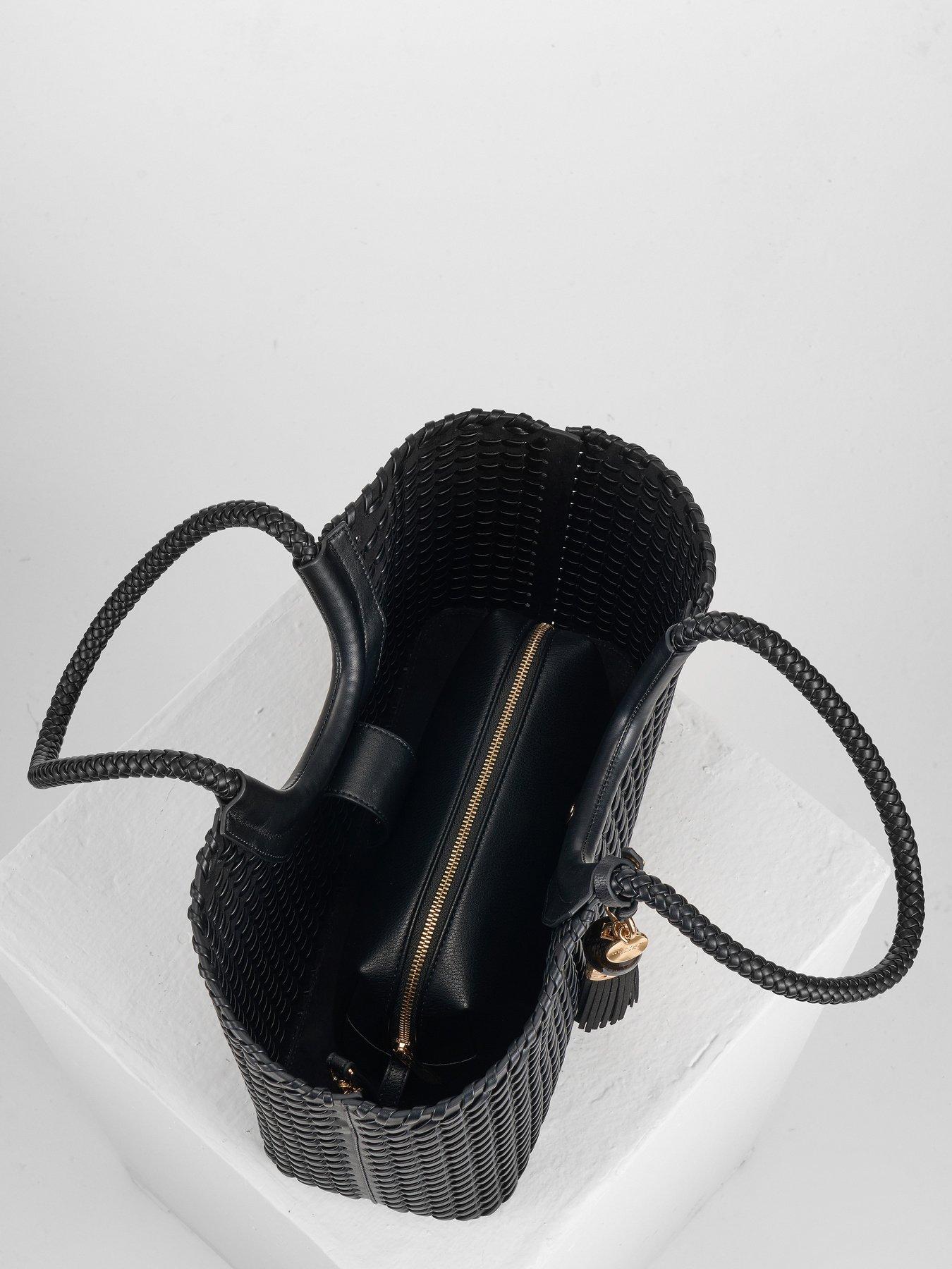 Image 4 of 7 of Luella Grey Lillie Whipstitch Tote In Black