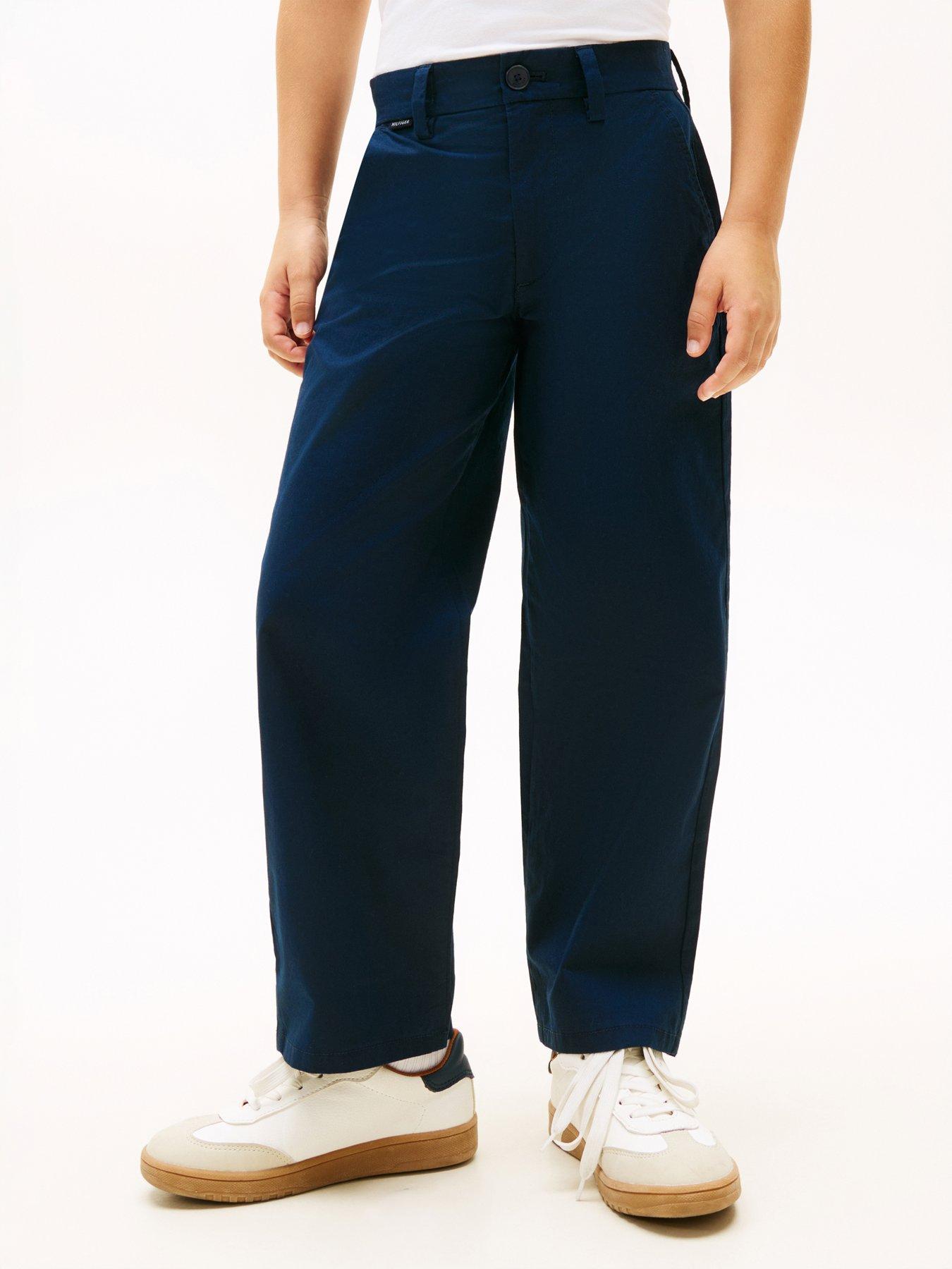Tommy Hilfiger Boys The Chino Pant, Dark Blue, Size 14 Years