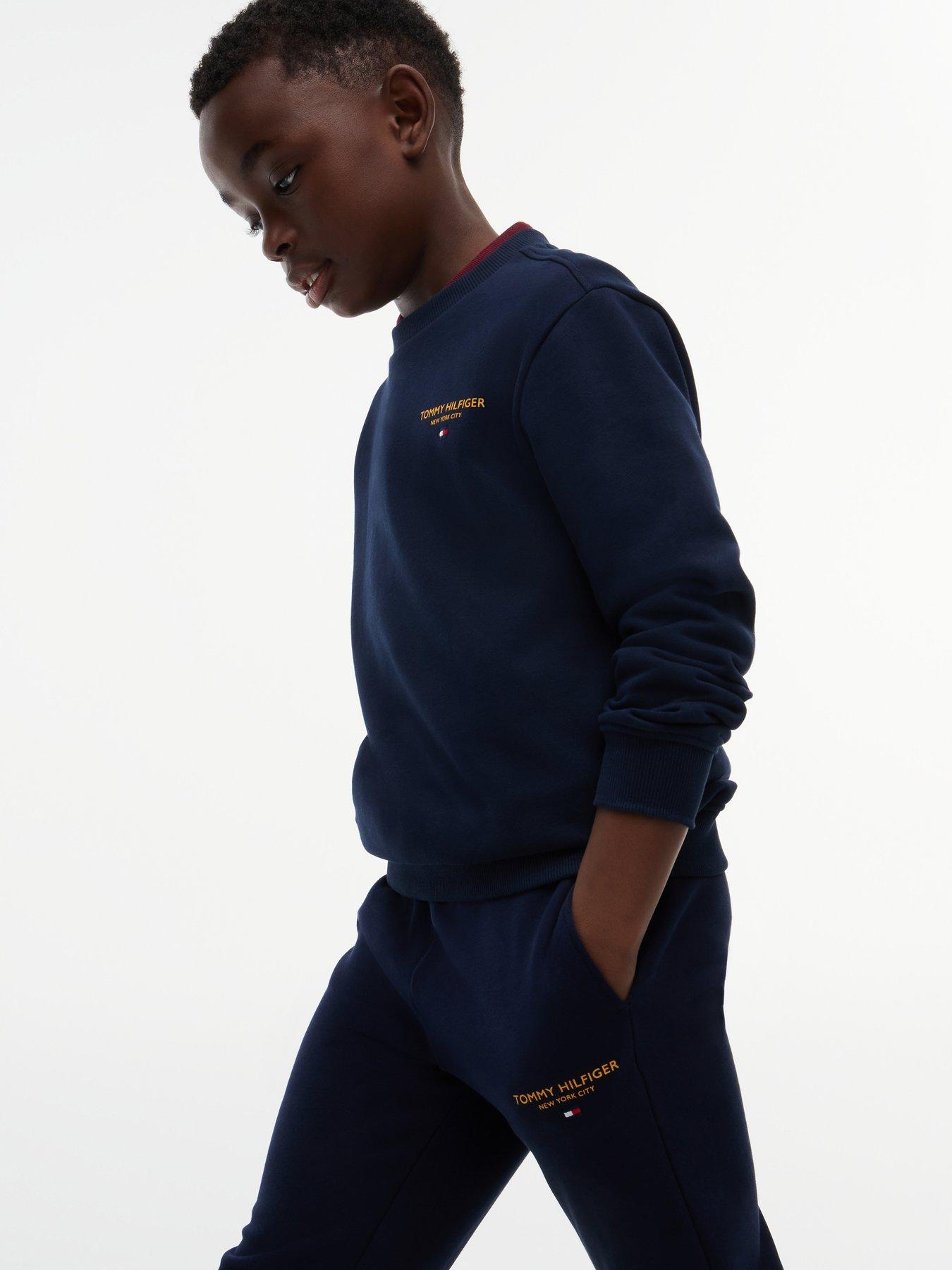 Image 4 of 5 of Tommy Hilfiger Boys Essential Logo Sweatpant - Dark Blue