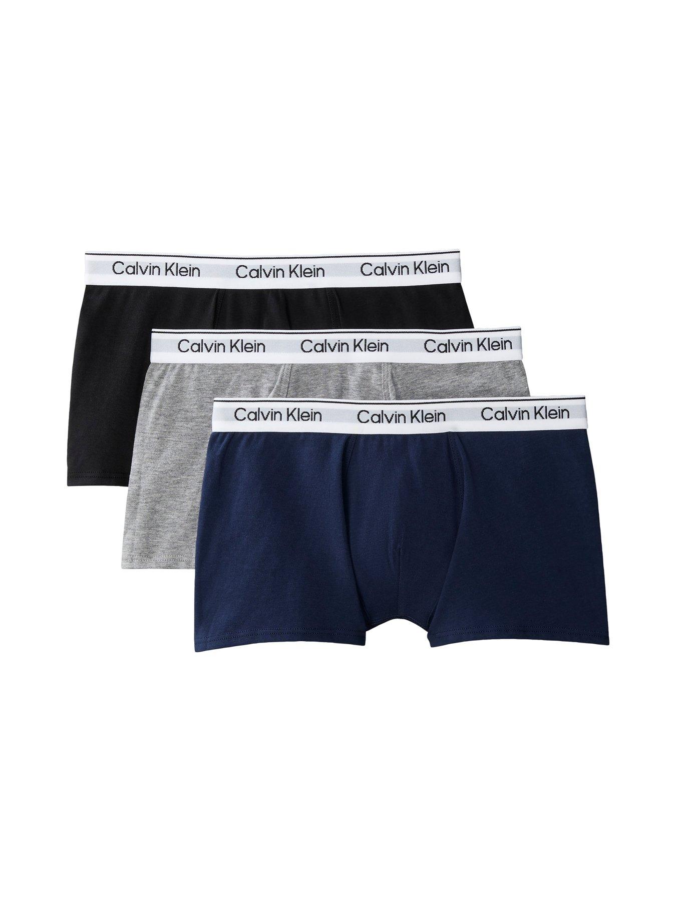 Image 1 of 2 of Calvin Klein Boys 3 Pack Modern Trunks - Multi