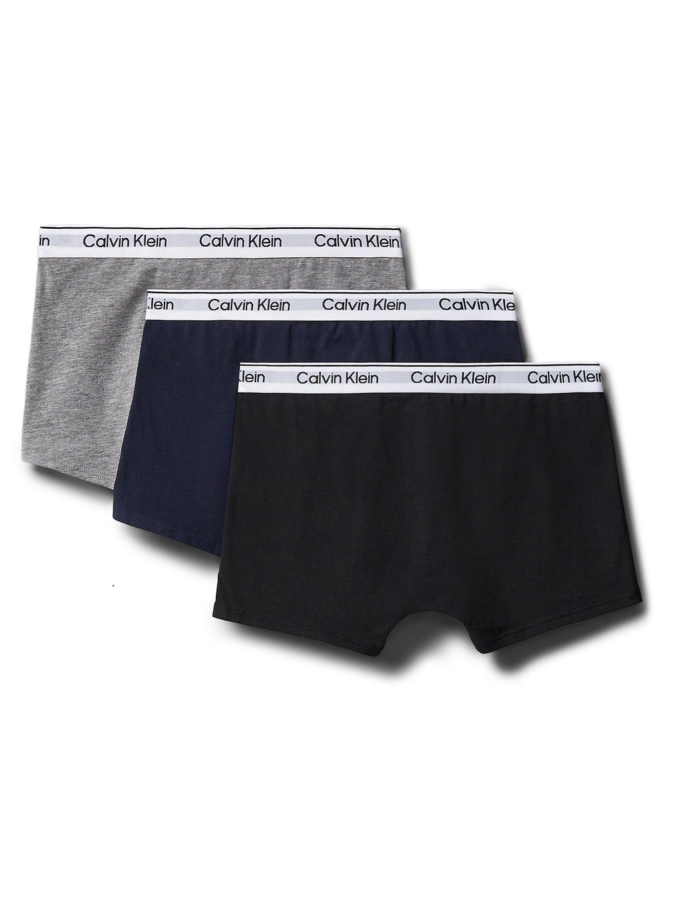 Image 2 of 2 of Calvin Klein Boys 3 Pack Modern Trunks - Multi