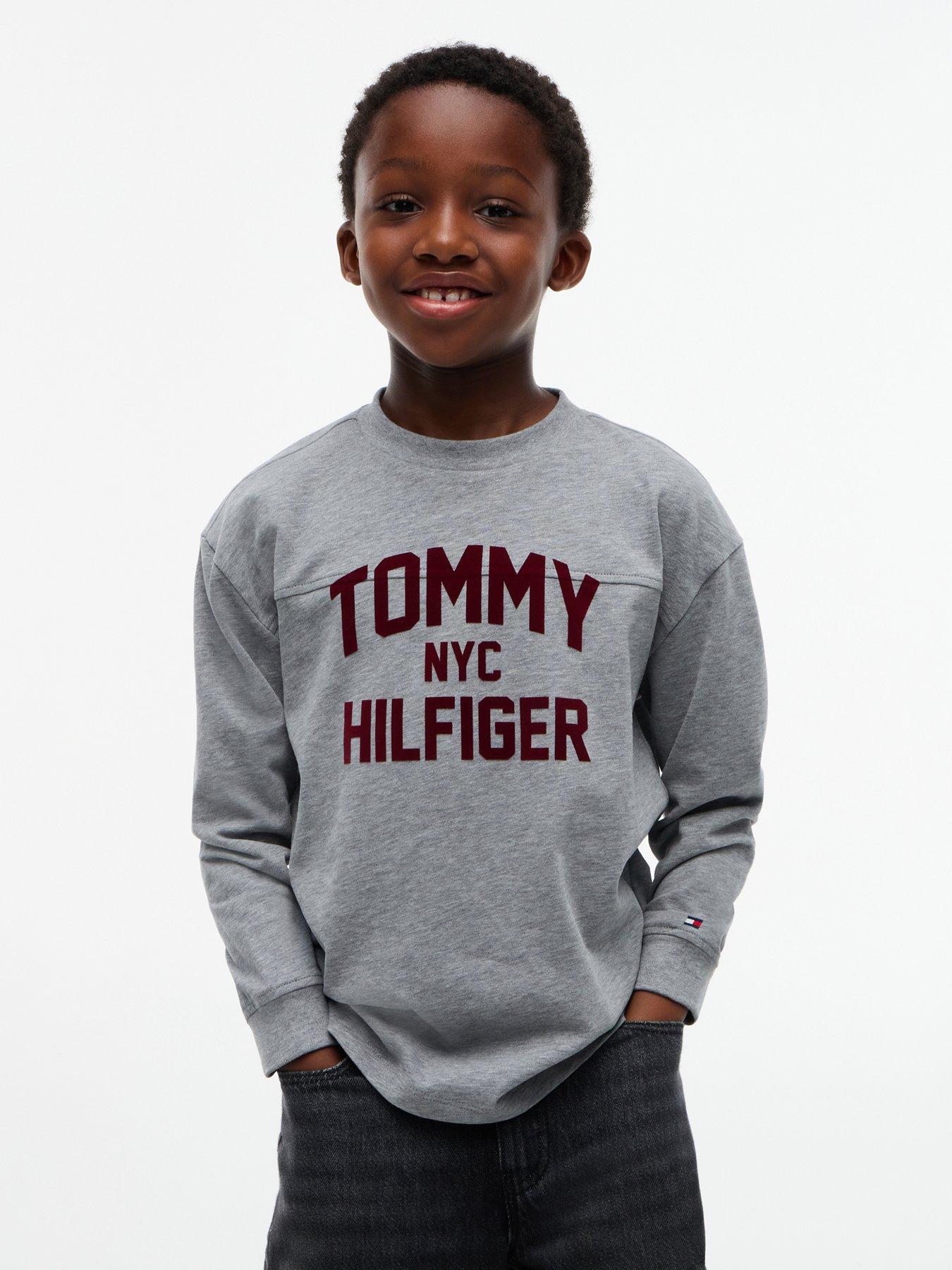 Tommy Hilfiger Boys Kids' Varsity Long-Sleeve T-Shirt - Medgrey Heather - 8Y - Image 3