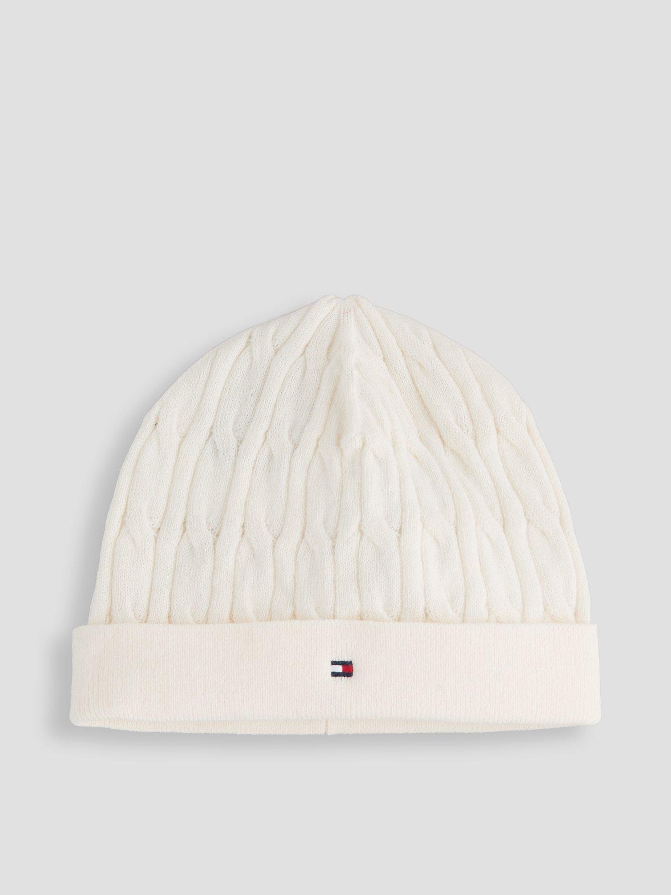 Image 3 of 4 of Tommy Hilfiger Baby Cable Knit Outfit &amp; Beanie Gift Box Set - Ivory