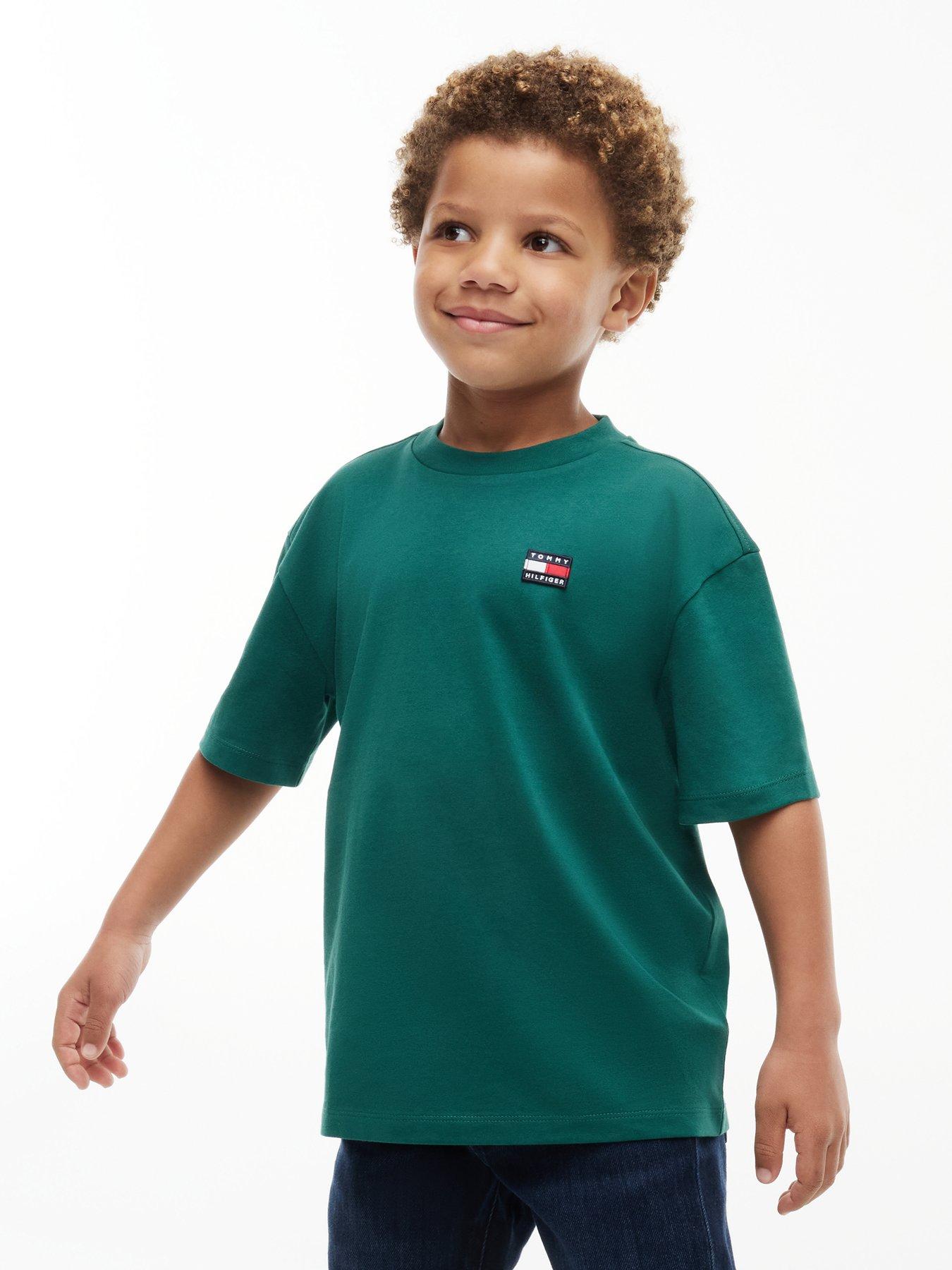 Image 4 of 6 of Tommy Hilfiger Flag Heritage Short Sleeve T-Shirt - Green