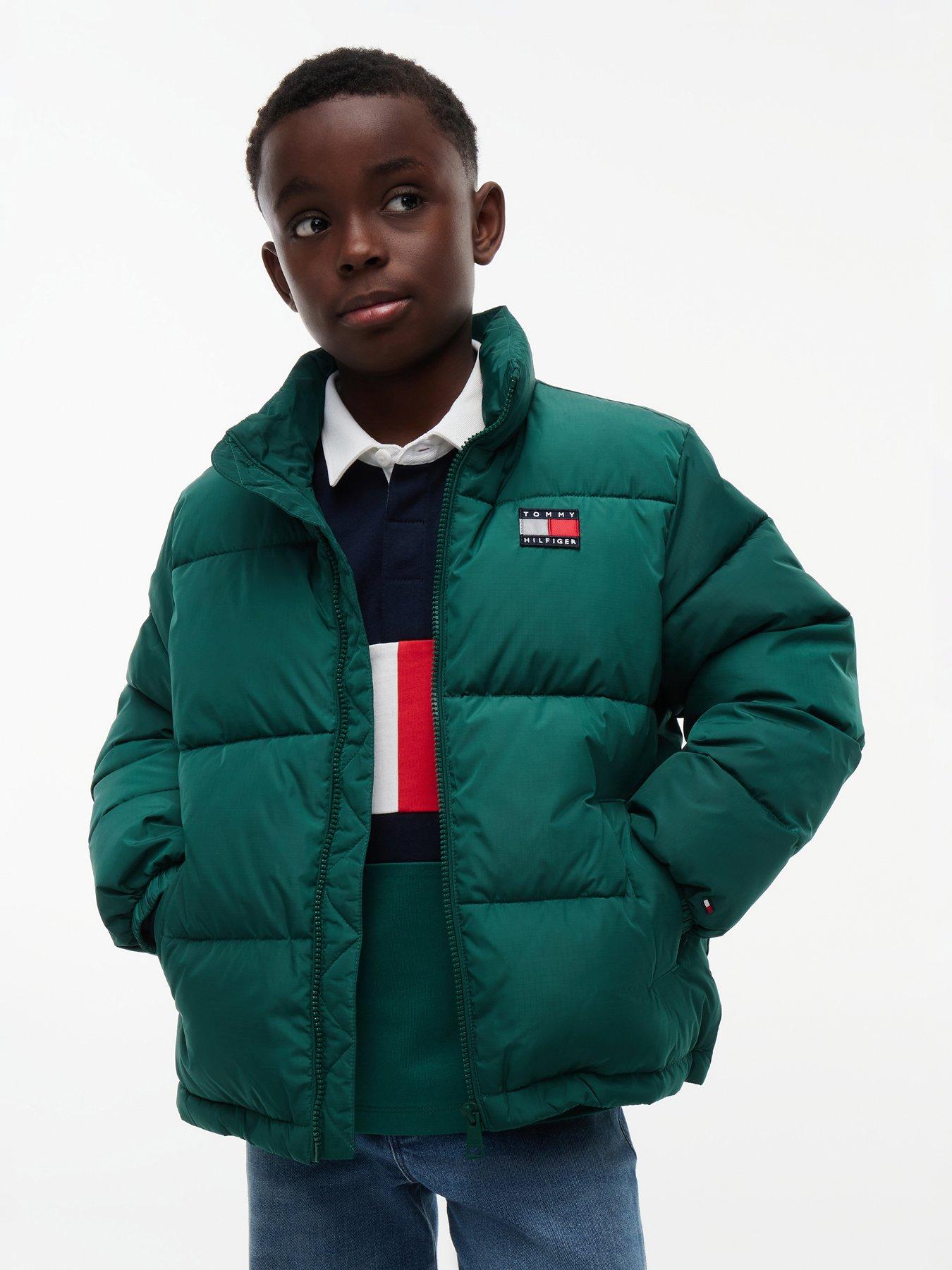Image 1 of 5 of Tommy Hilfiger Boy Essential Padded Jacket - Green