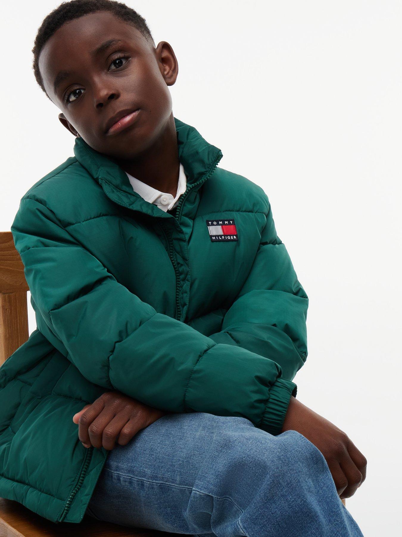 Image 4 of 5 of Tommy Hilfiger Boy Essential Padded Jacket - Green