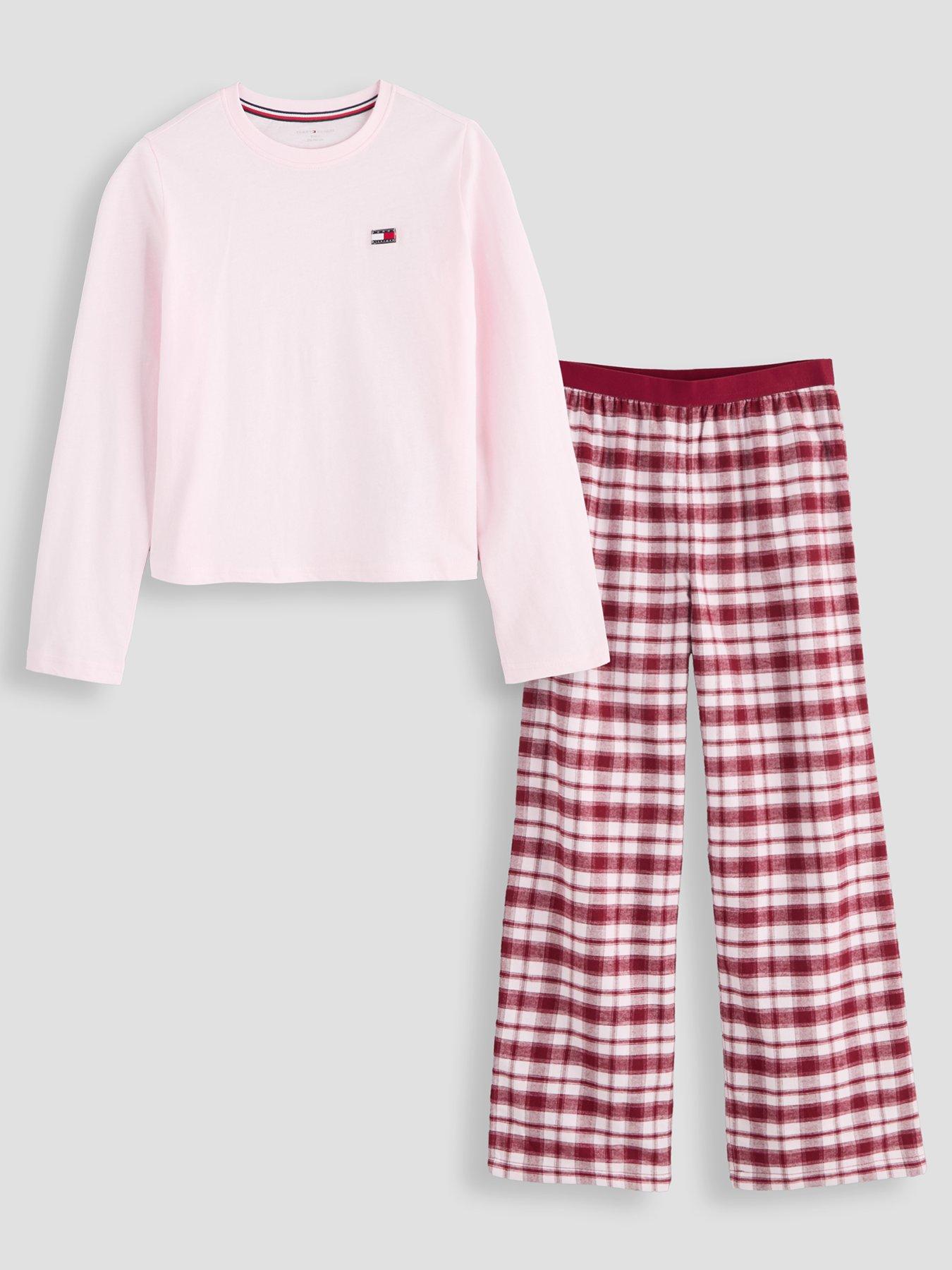 Tommy Hilfiger Girls Long Sleeve Pyjama Set - Pink