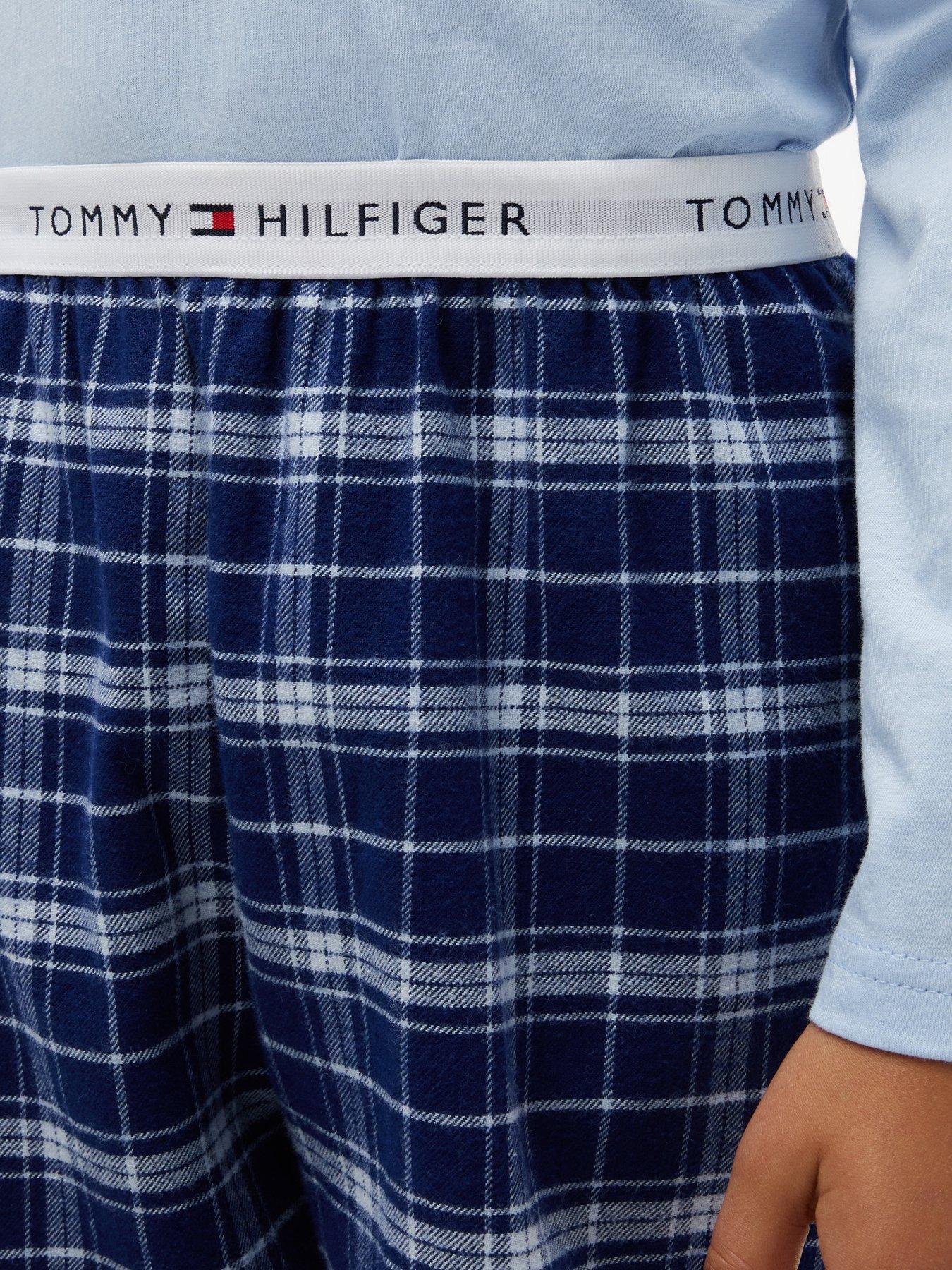 Image 4 of 5 of Tommy Hilfiger Boys Long Sleeve Pyjama Set - Blue