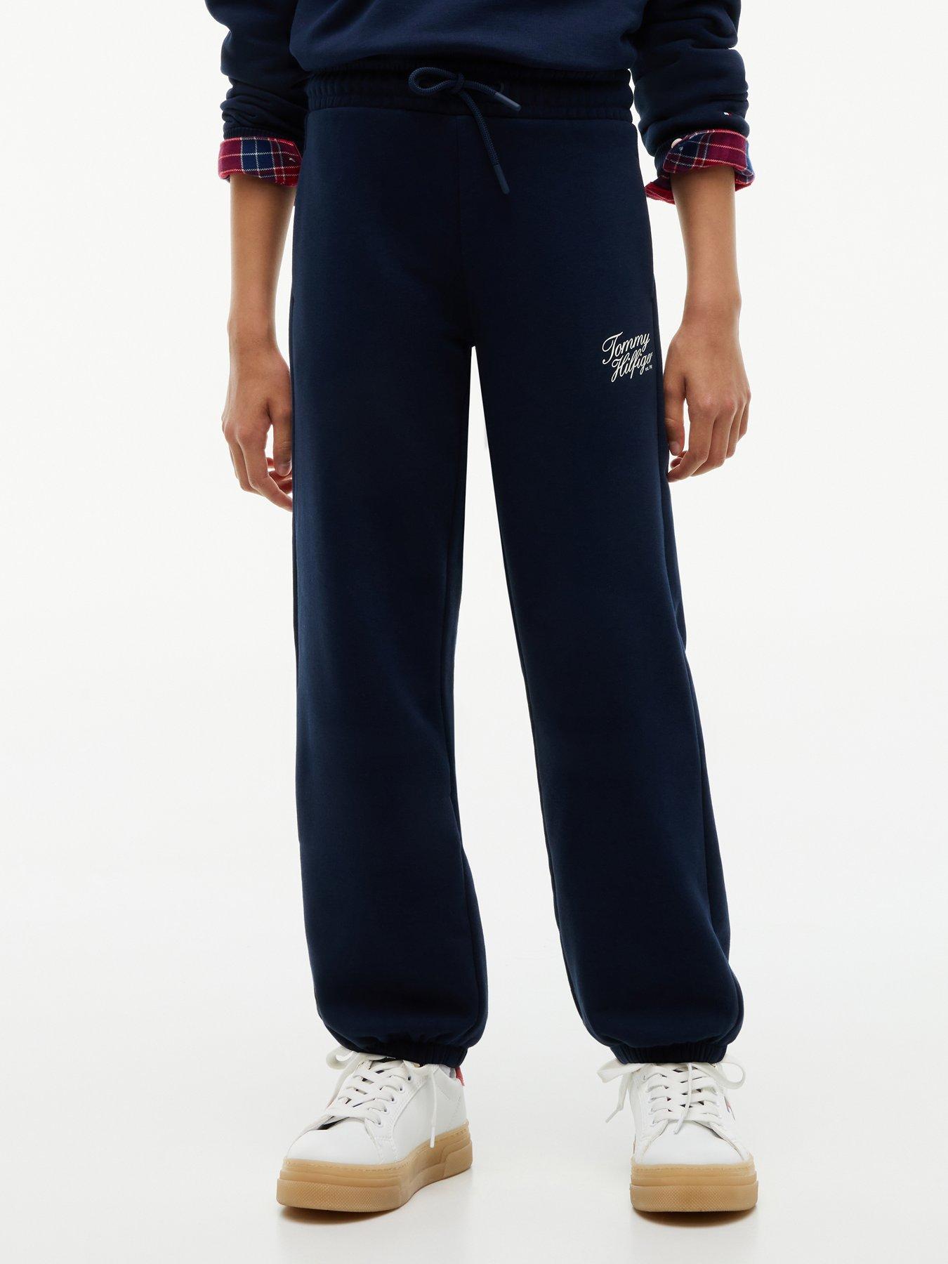 Tommy Hilfiger Girls Tommy Script Sweatpants - Dark Blue