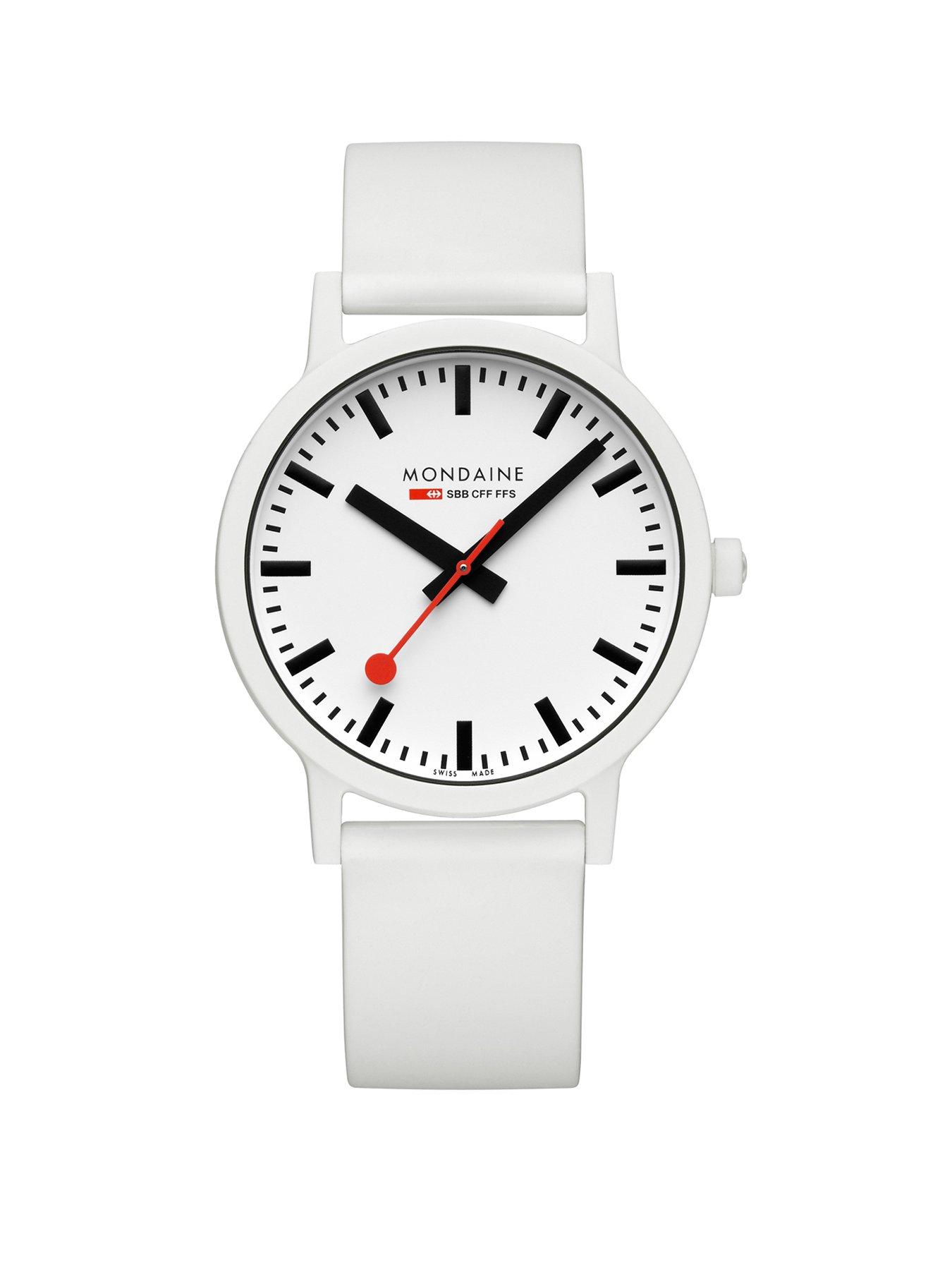 Image 1 of 7 of Mondaine MON SBB ESSENCE WHT DIAL&nbsp;41mm WHT SILICON