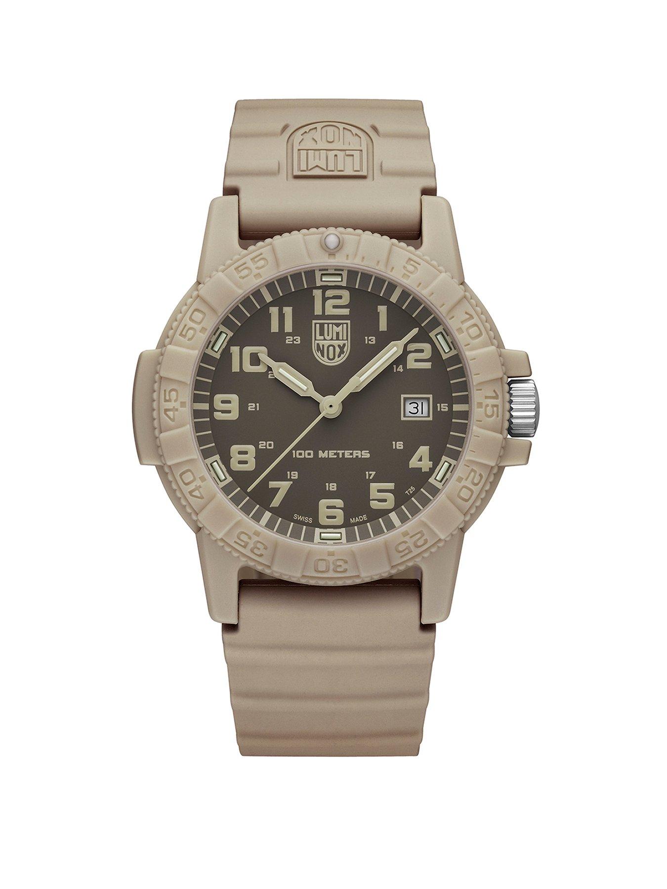 Luminox Sea Turtle 0320 Series 44mm Leatherback Sand Dial & Strap, One Colour, Men