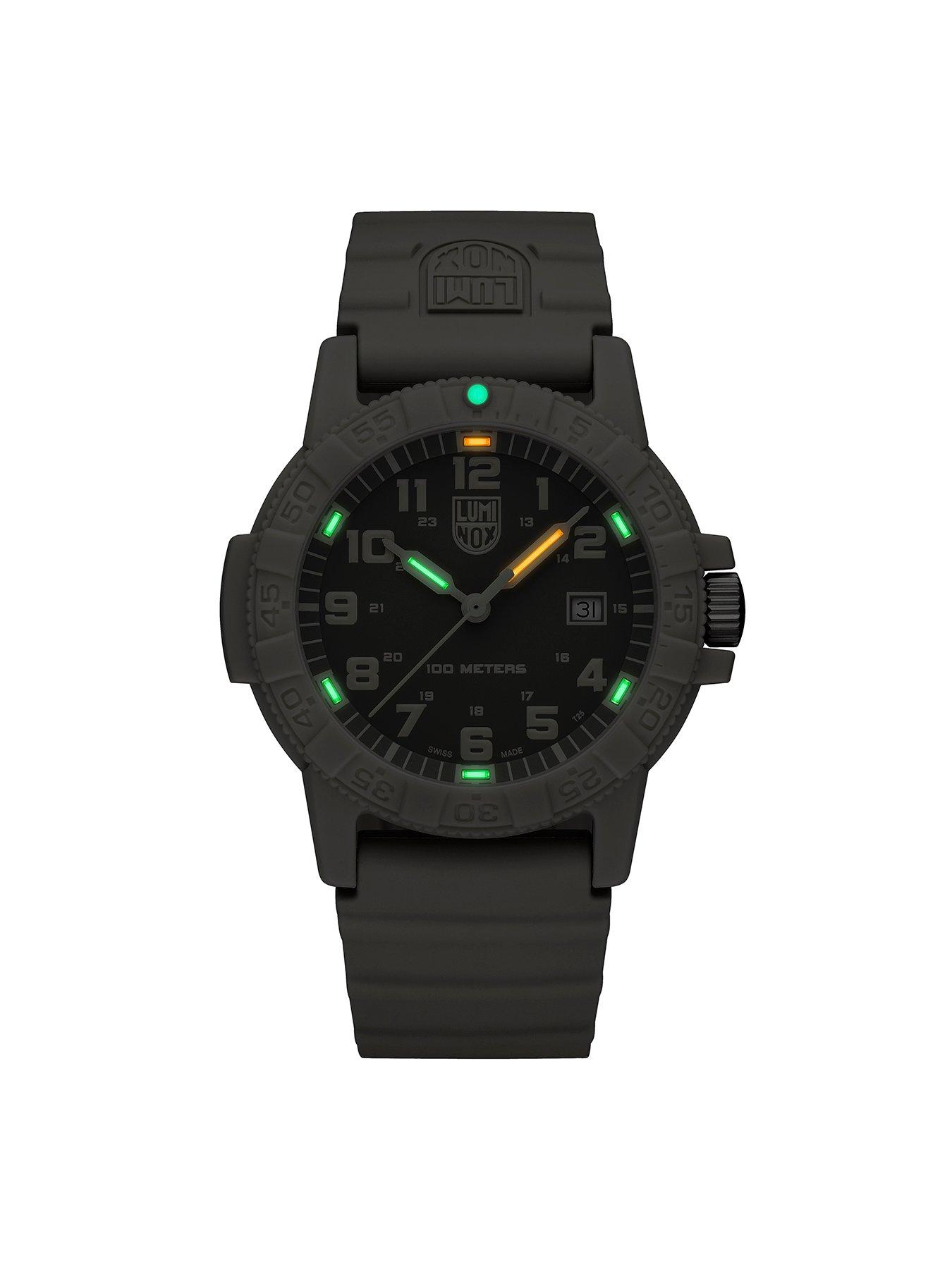 Image 4 of 7 of Luminox Sea Turtle 0320 Series 44mm Leatherback Sand Dial & Strap
