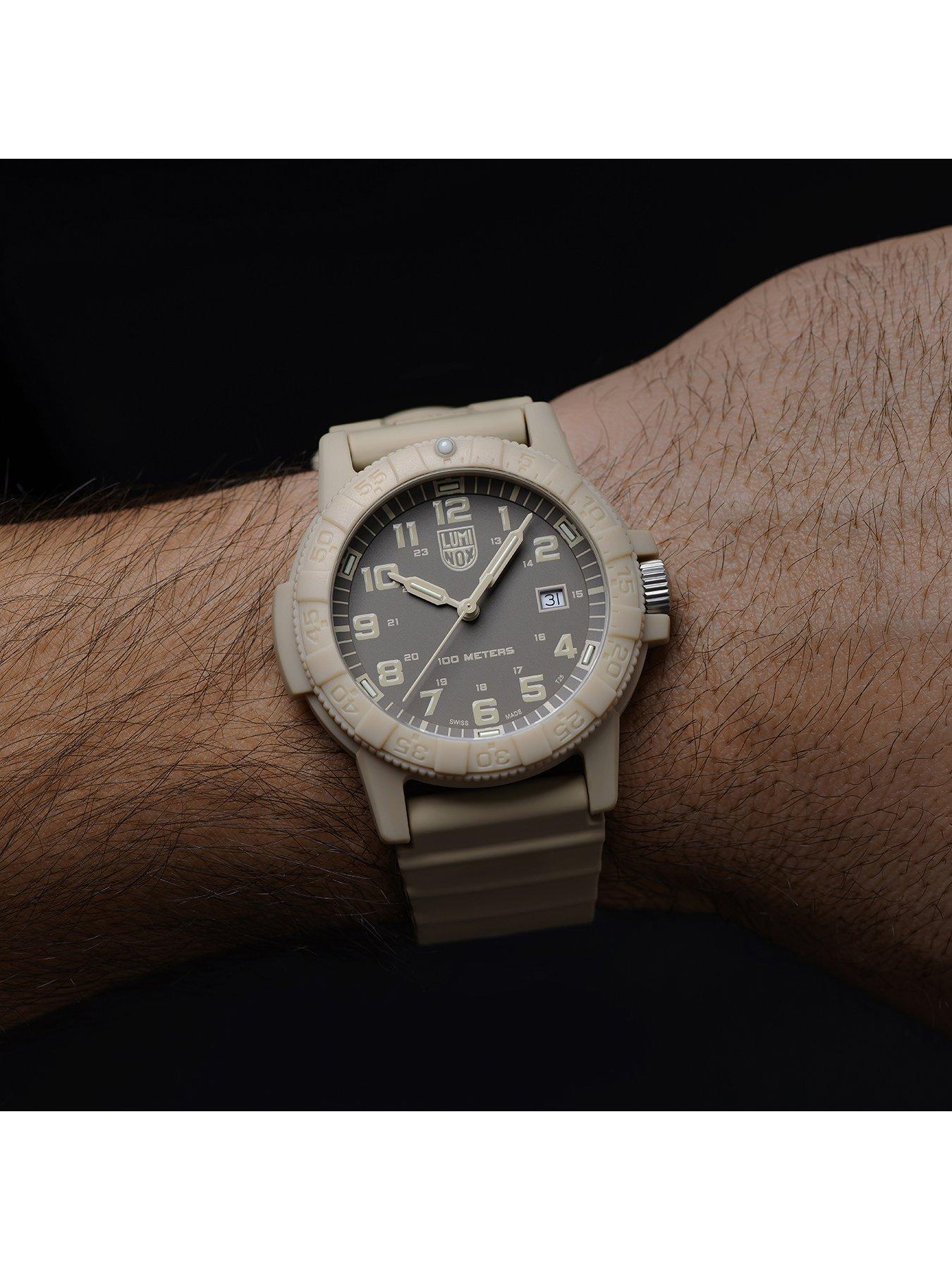 Image 5 of 7 of Luminox Sea Turtle 0320 Series 44mm Leatherback Sand Dial & Strap