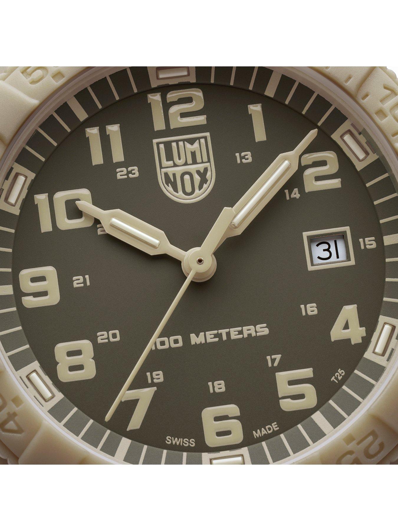 Image 6 of 7 of Luminox Sea Turtle 0320 Series 44mm Leatherback Sand Dial & Strap