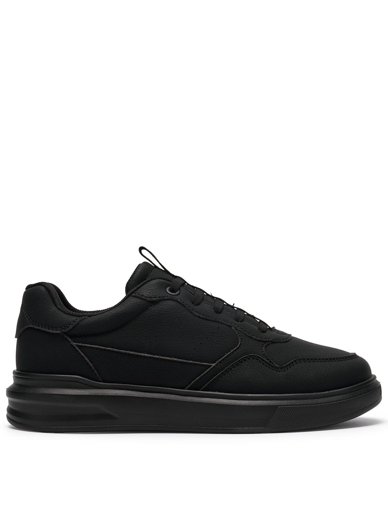 Clarks Youth Dawley Sport Leather Trainer - Black