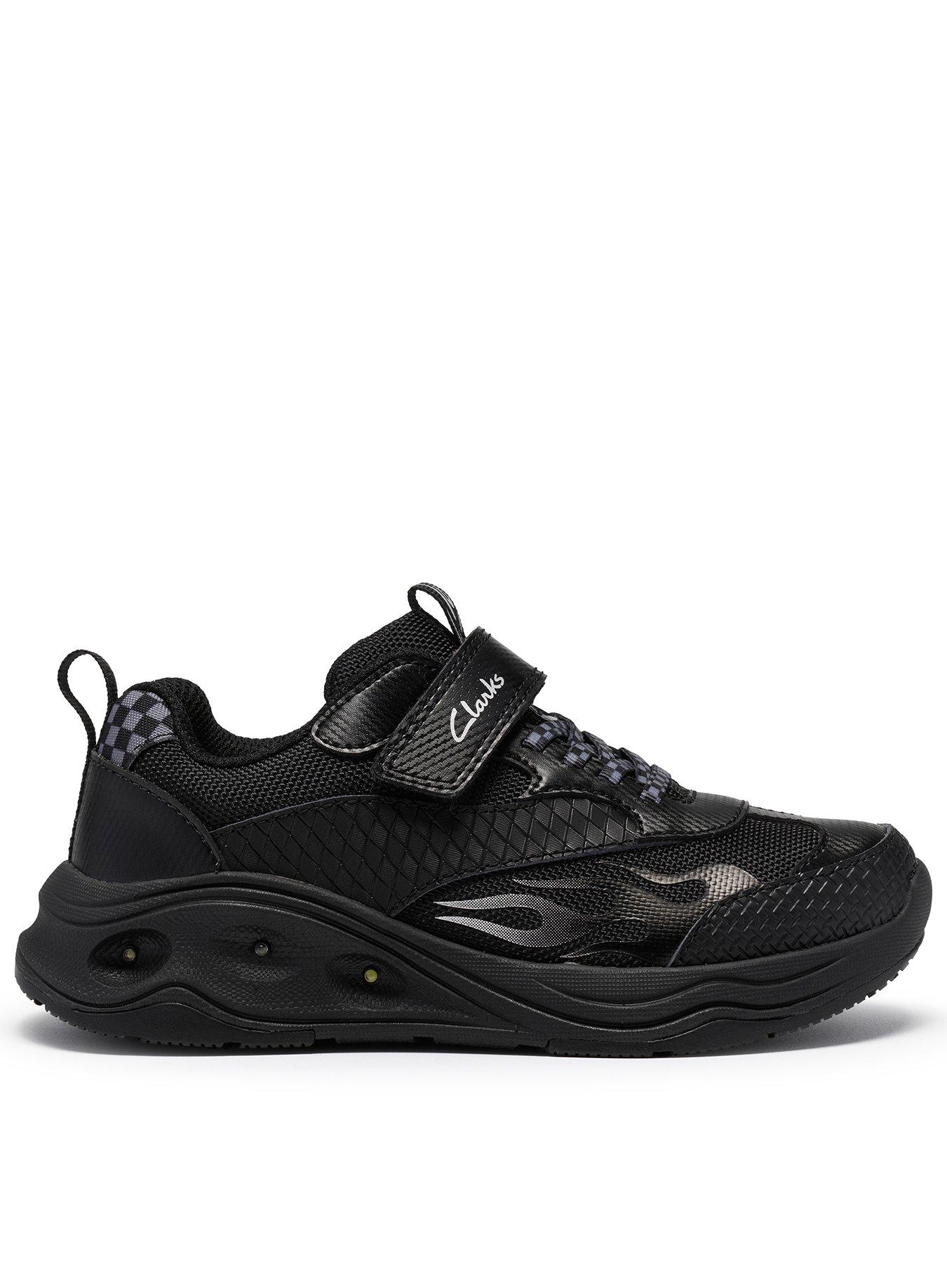 Image 1 of 6 of Clarks Toddler Gleam Go Trainer - Black