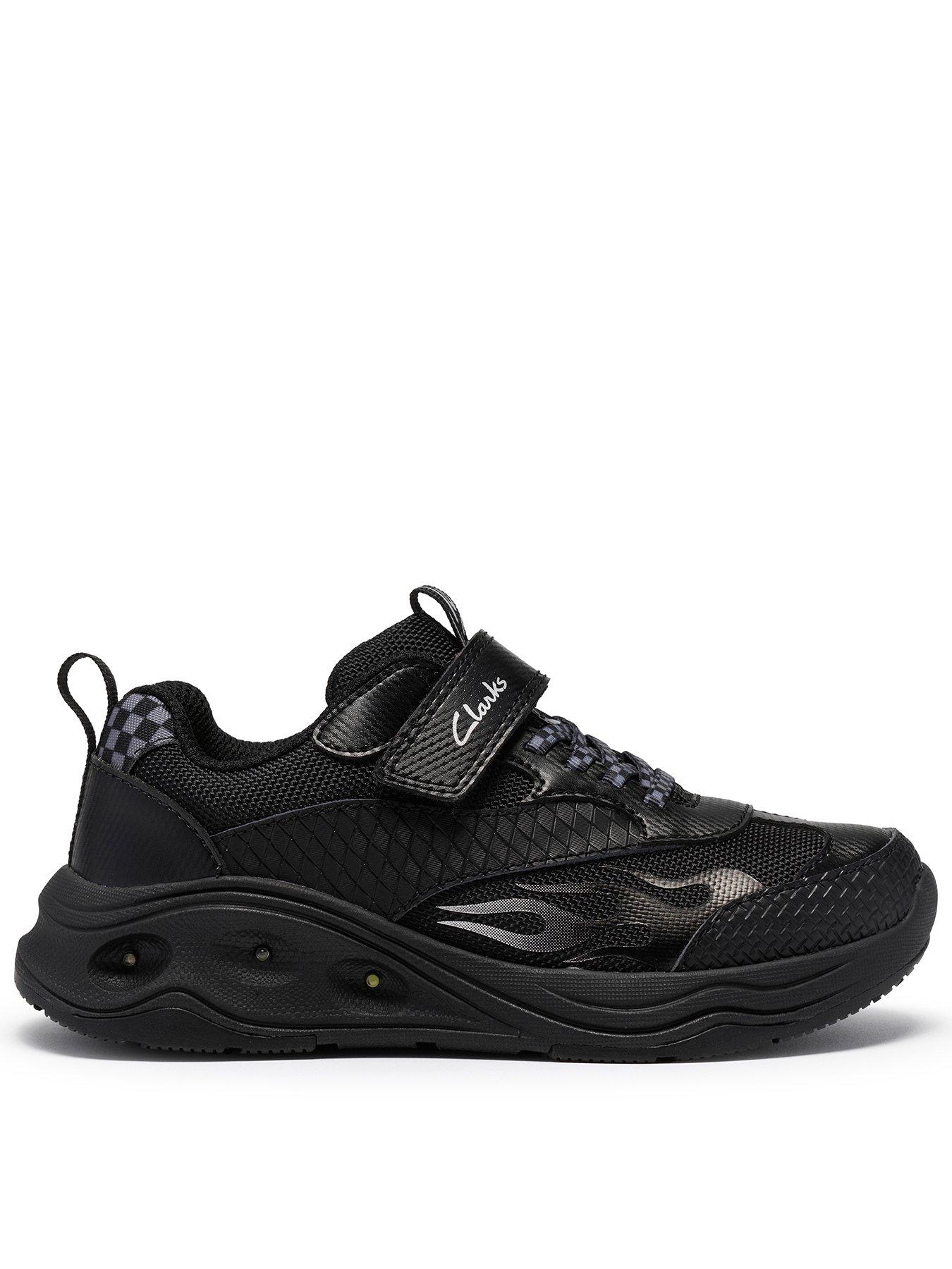 Clarks Kids Gleam Go Trainer - Black