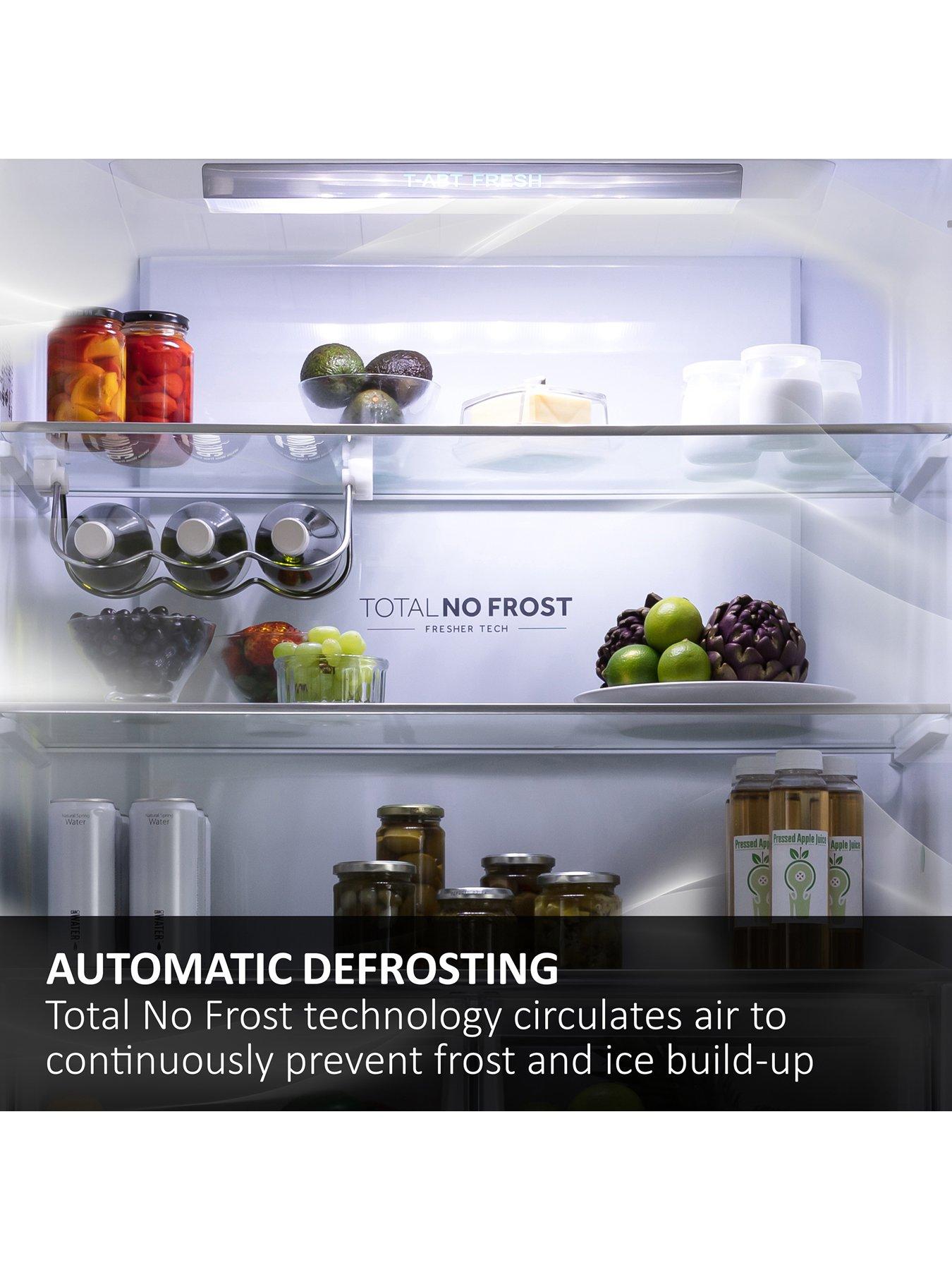Image 5 of 7 of Haier Series 3 HTR3518ENMWK 3 Door 55 cm Total No Frost 60/40 Fridge Freezer, E Rated - Black Glass