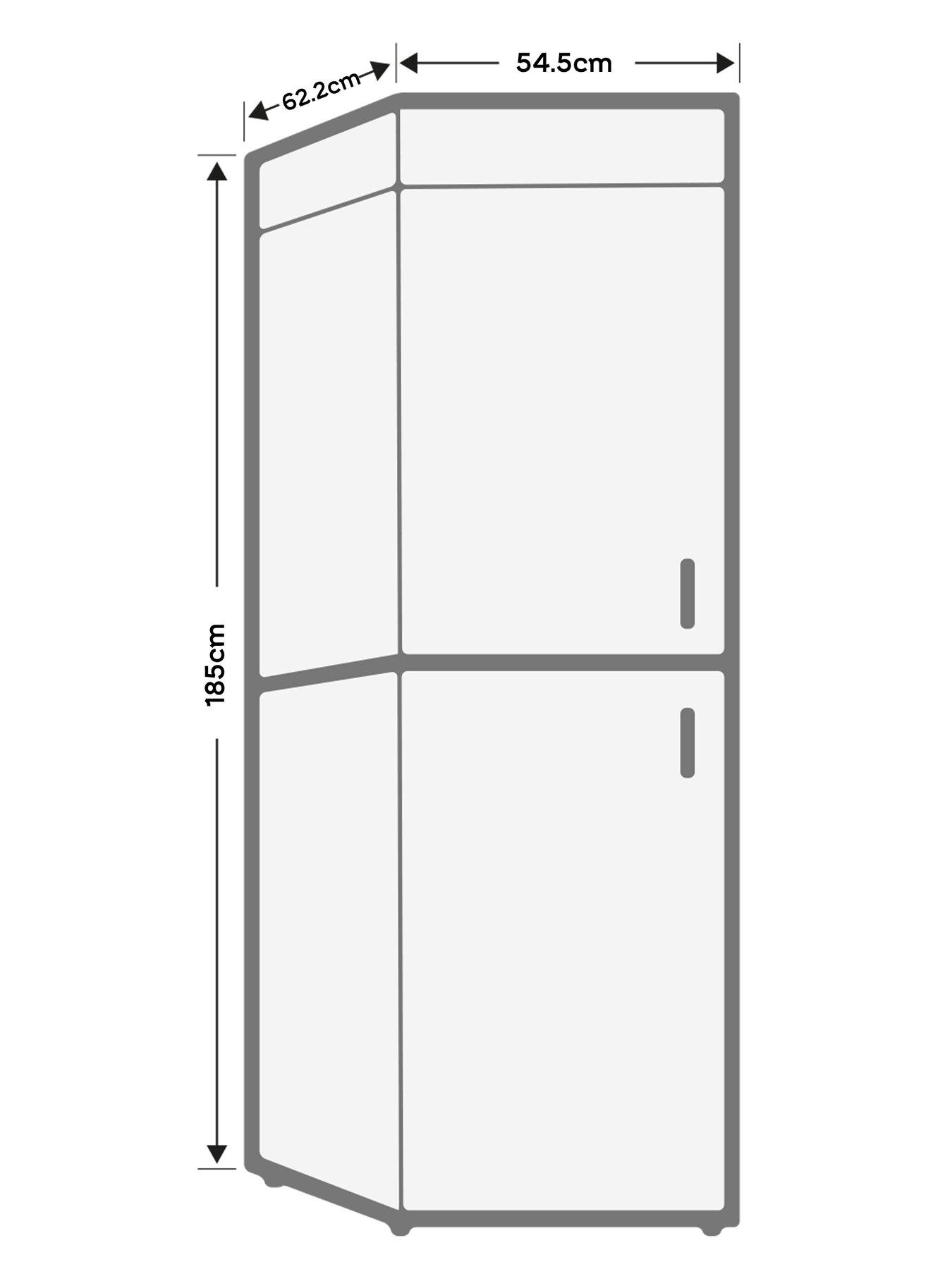 Image 7 of 7 of Haier Series 3 HTR3518ENMWK 3 Door 55 cm Total No Frost 60/40 Fridge Freezer, E Rated - Black Glass