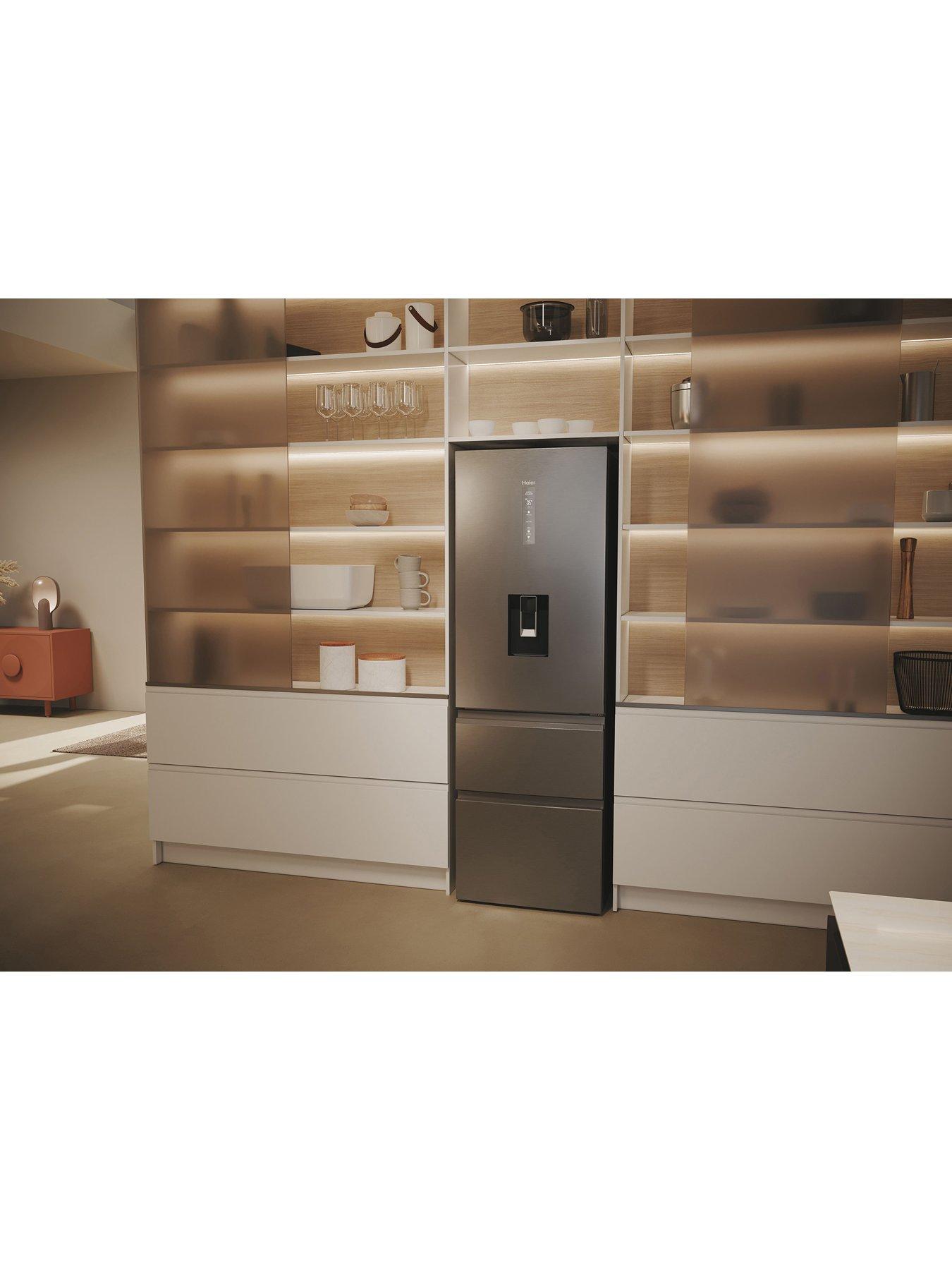 Image 6 of 8 of Haier Series 5 HTW5618EWMG 3 Door 60cm Total No Frost 60/40 Fridge Freezer,&nbsp;Wifi - Stainless Steel