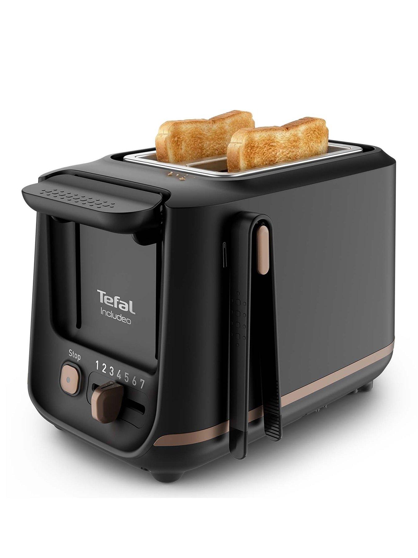 Tefal Includeo Tt533840 & 850W Toaster Black