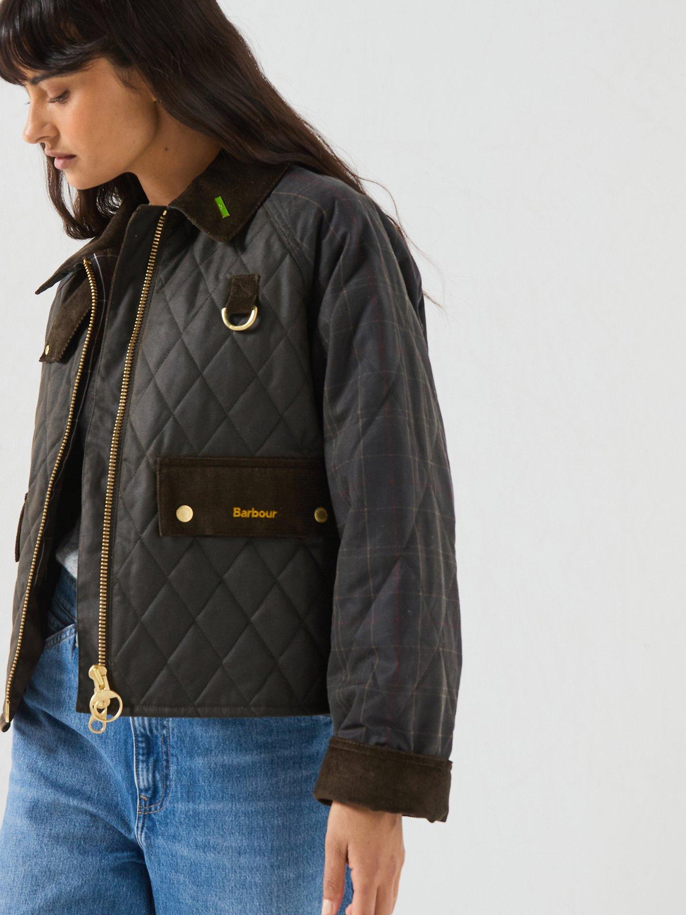 Image 1 of 6 of Barbour Icons Tartan Reimagined Quilted Spey Wax Jacket