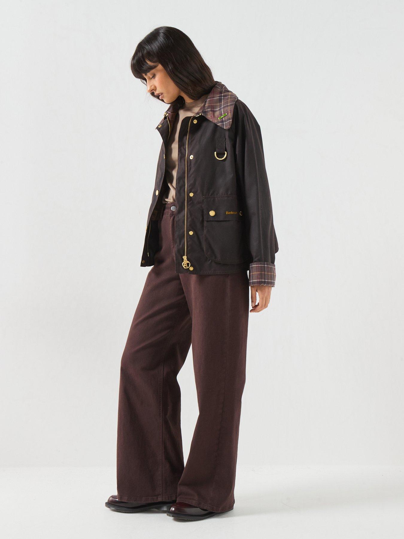 Image 3 of 6 of Barbour Icons Tartan Collar Spey Wax Jacket
