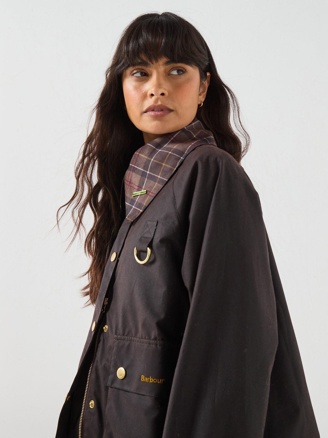 Image 4 of 6 of Barbour Icons Tartan Collar Spey Wax Jacket