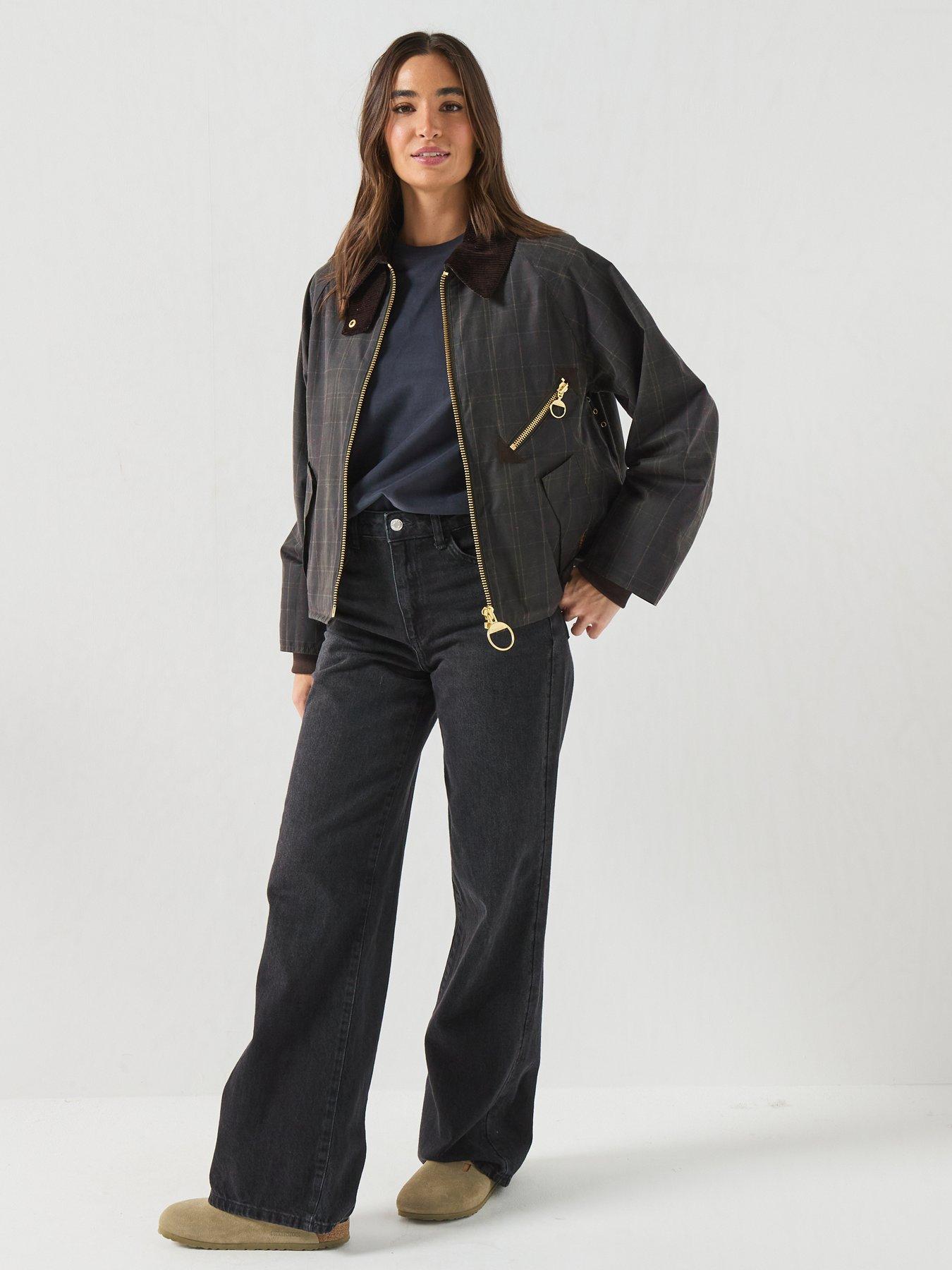 Image 3 of 6 of Barbour Arlene Checked Wax Jacket