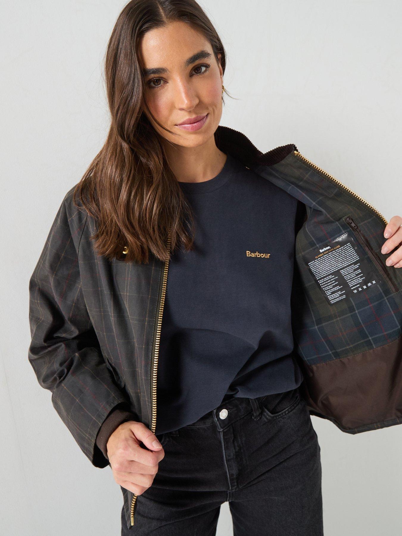 Image 4 of 6 of Barbour Arlene Checked Wax Jacket