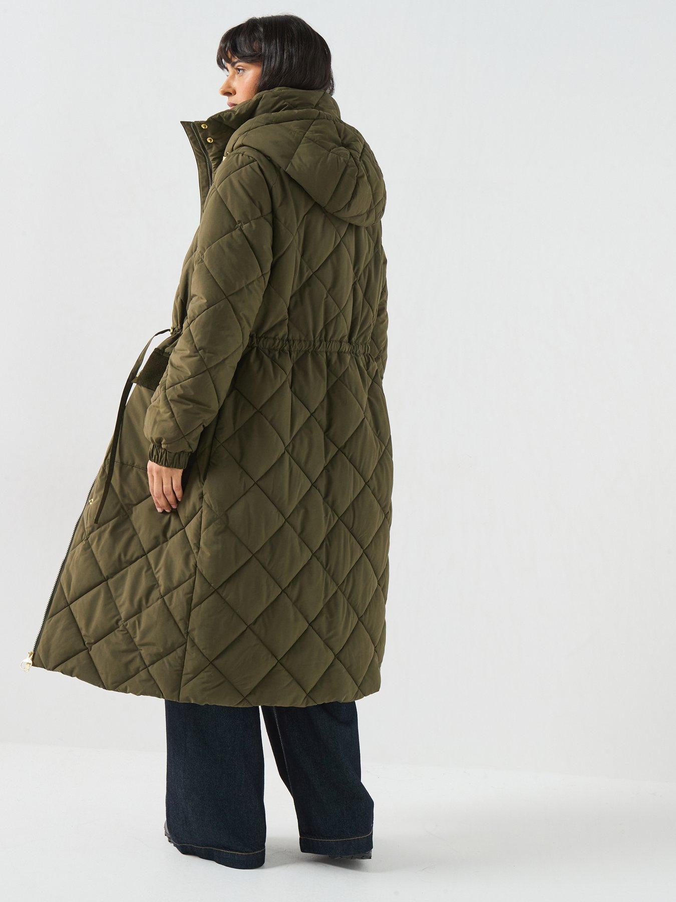 Image 2 of 6 of Barbour Women's Alverstone Puffer Jacket - Green