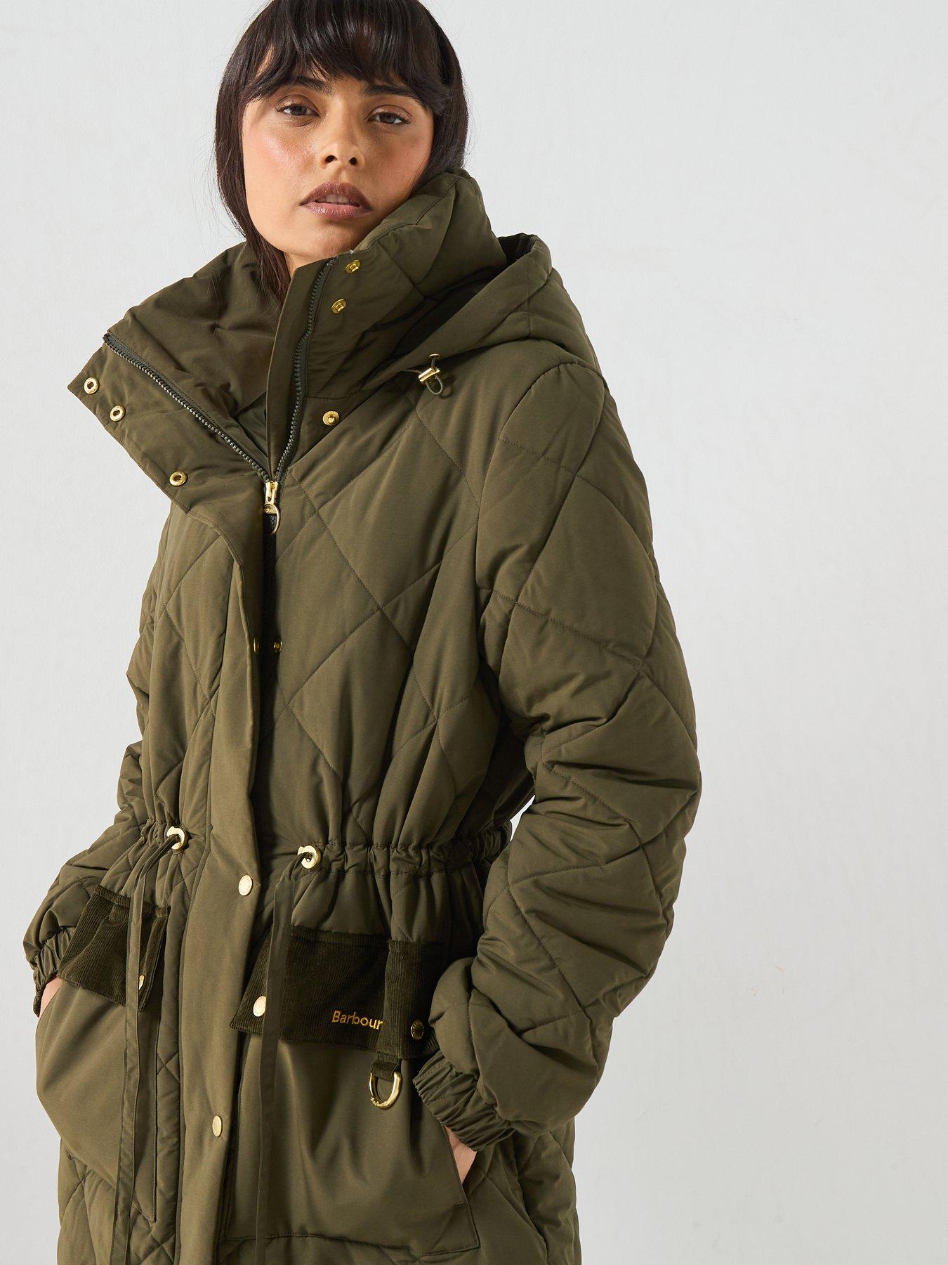 Image 5 of 6 of Barbour Women's Alverstone Puffer Jacket - Green