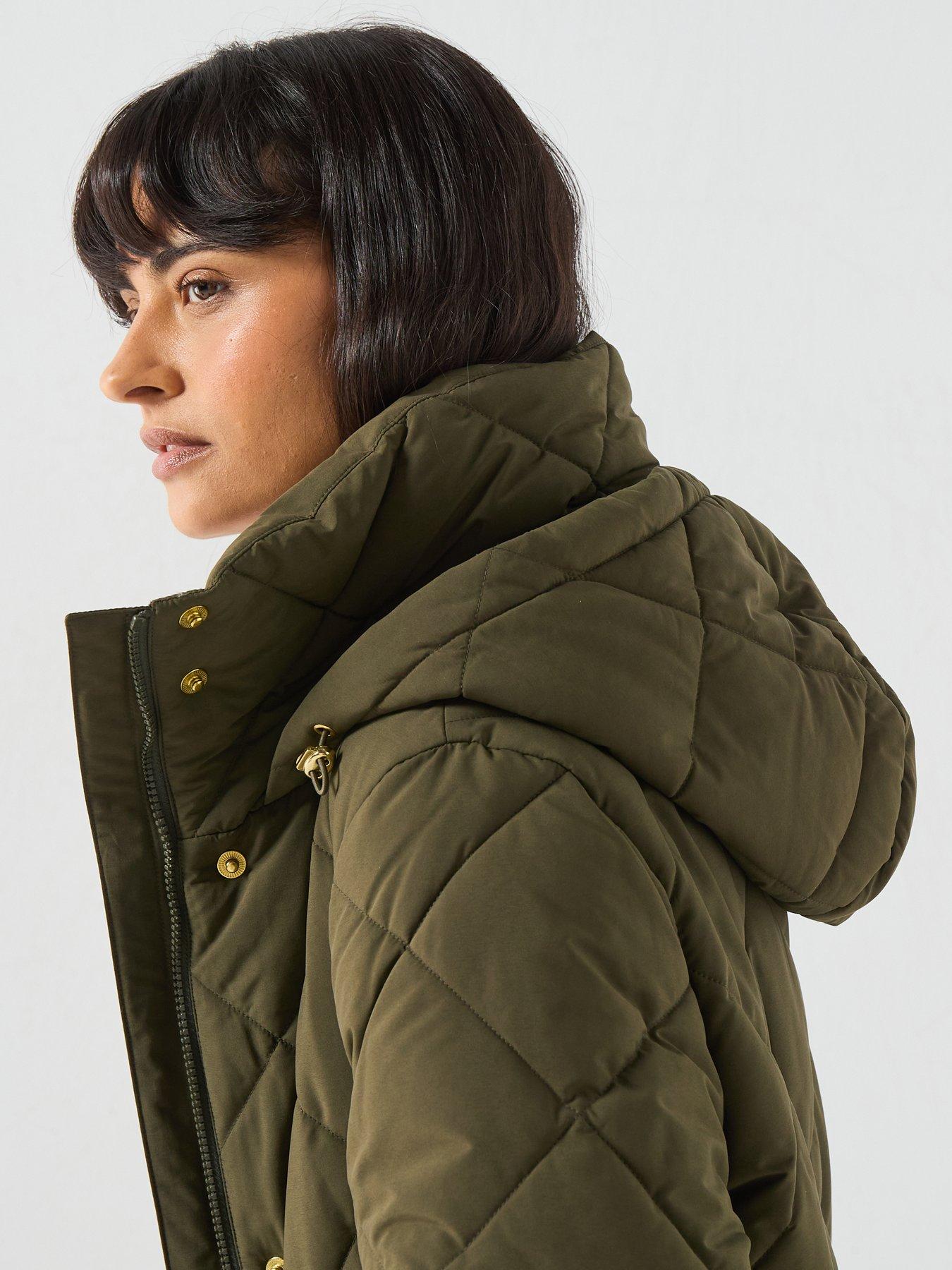 Image 6 of 6 of Barbour Women's Alverstone Puffer Jacket - Green