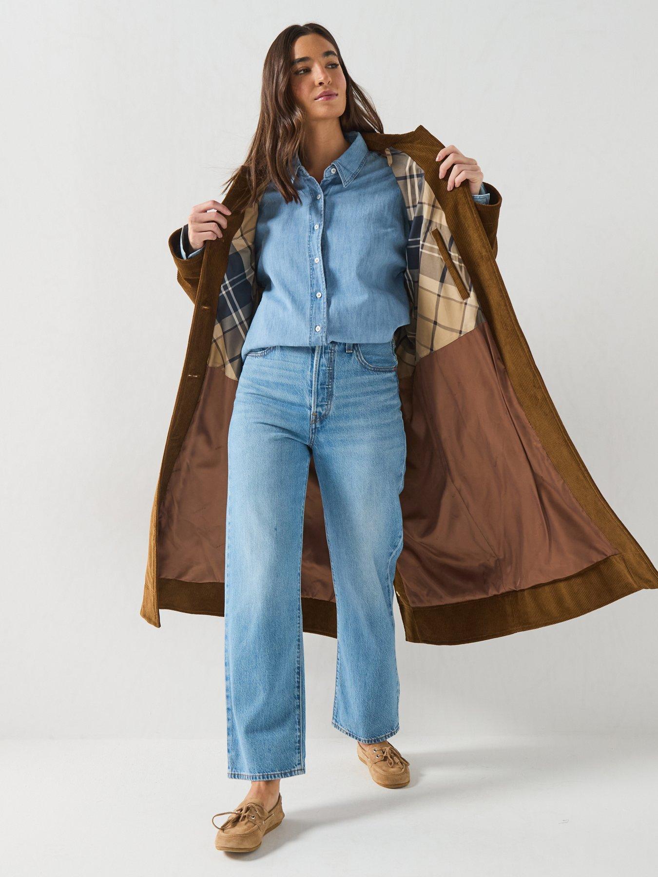 Image 3 of 6 of Barbour Antonella Cord Trench Casual Jacket