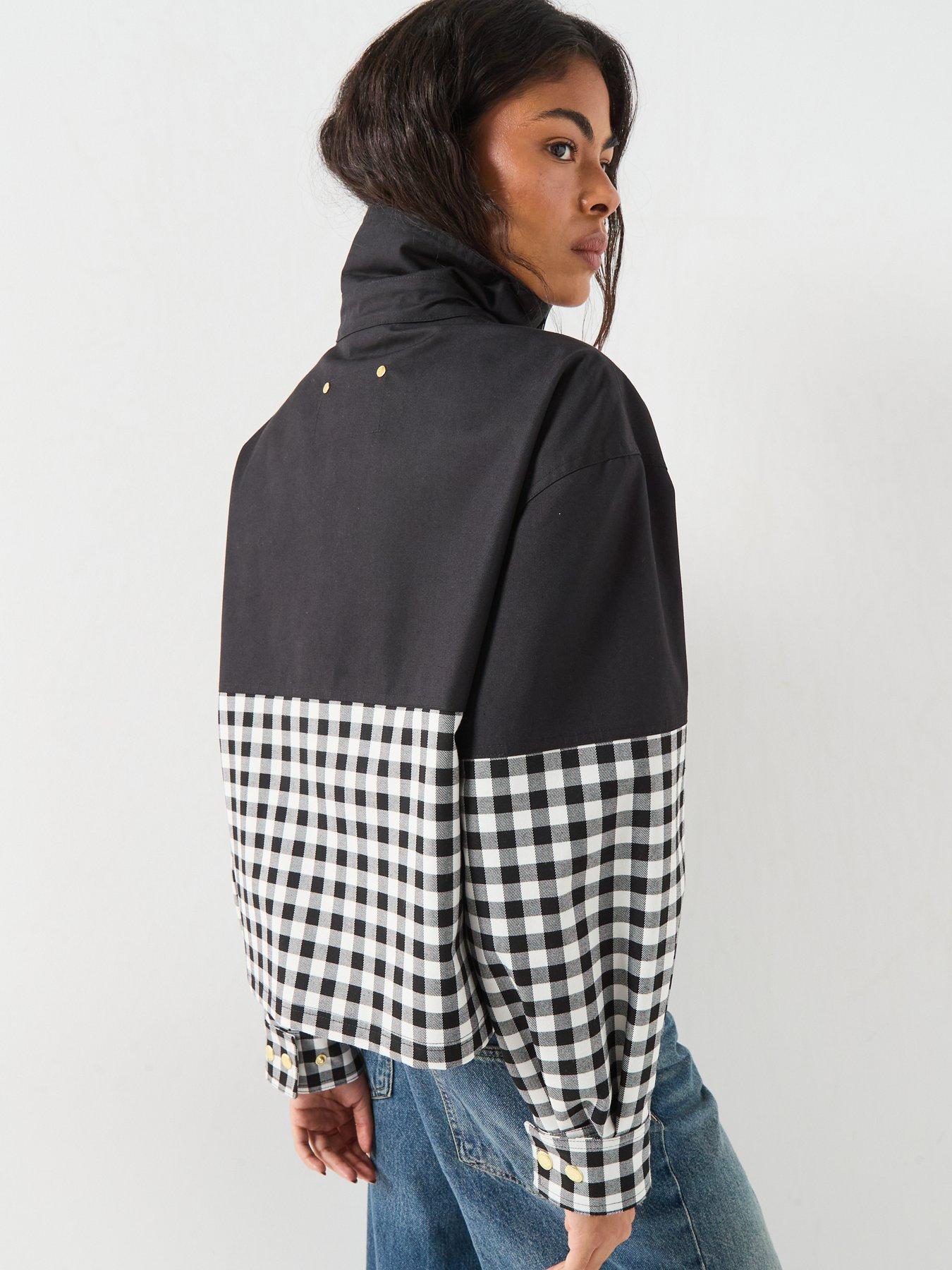 Image 2 of 6 of Barbour International B.intl Gabriette Check Showerproof Jacket