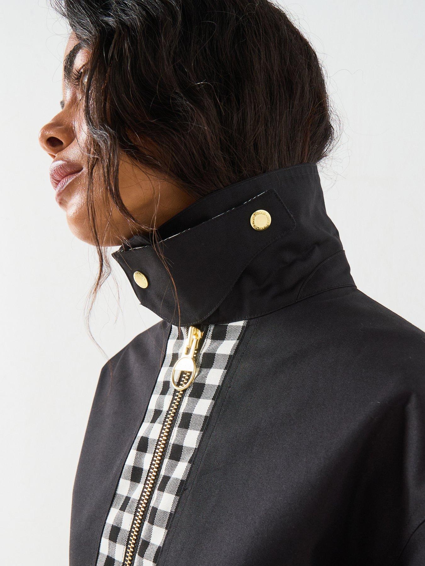 Image 6 of 6 of Barbour International B.intl Gabriette Check Showerproof Jacket