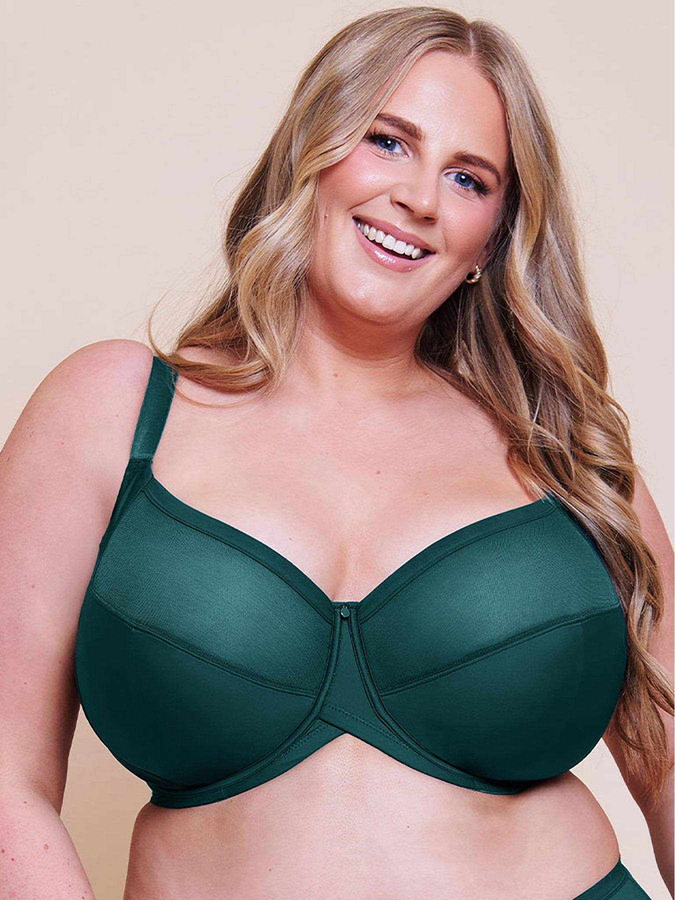 Curvy Kate Curvy Kate Wonderfully Full Cup Side Support Bra, Green, Size 44G, Women