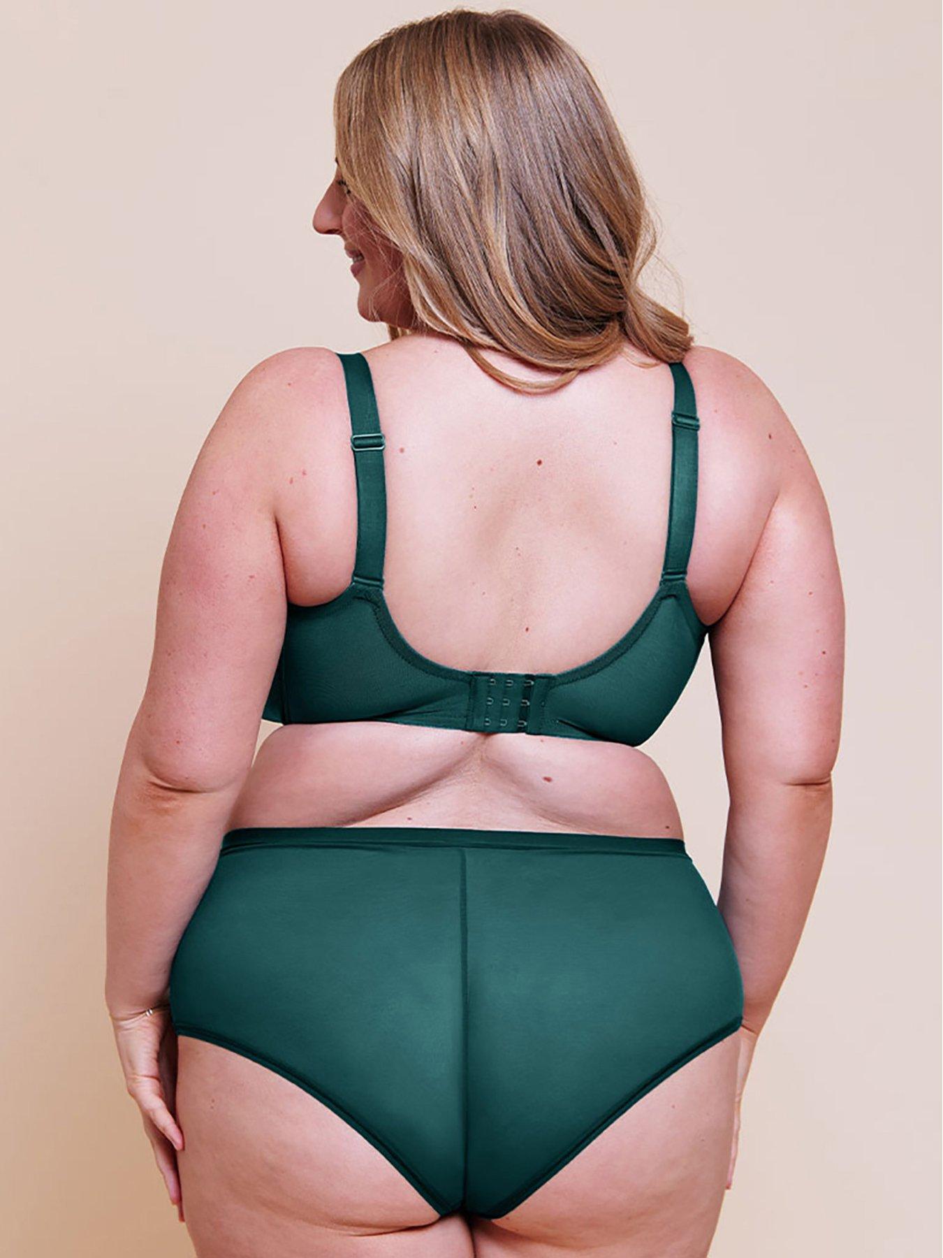 Image 2 of 6 of Curvy Kate Wonderfully Full Cup Side Support Bra - Deep Teal