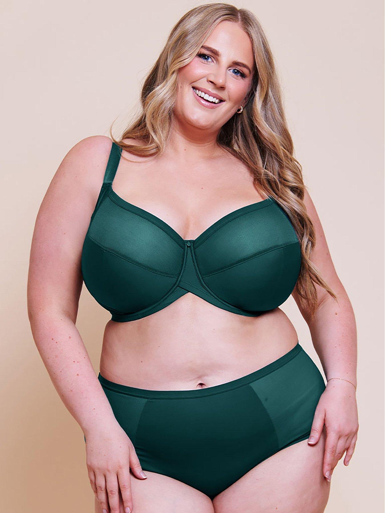 Image 3 of 6 of Curvy Kate Wonderfully Full Cup Side Support Bra - Deep Teal