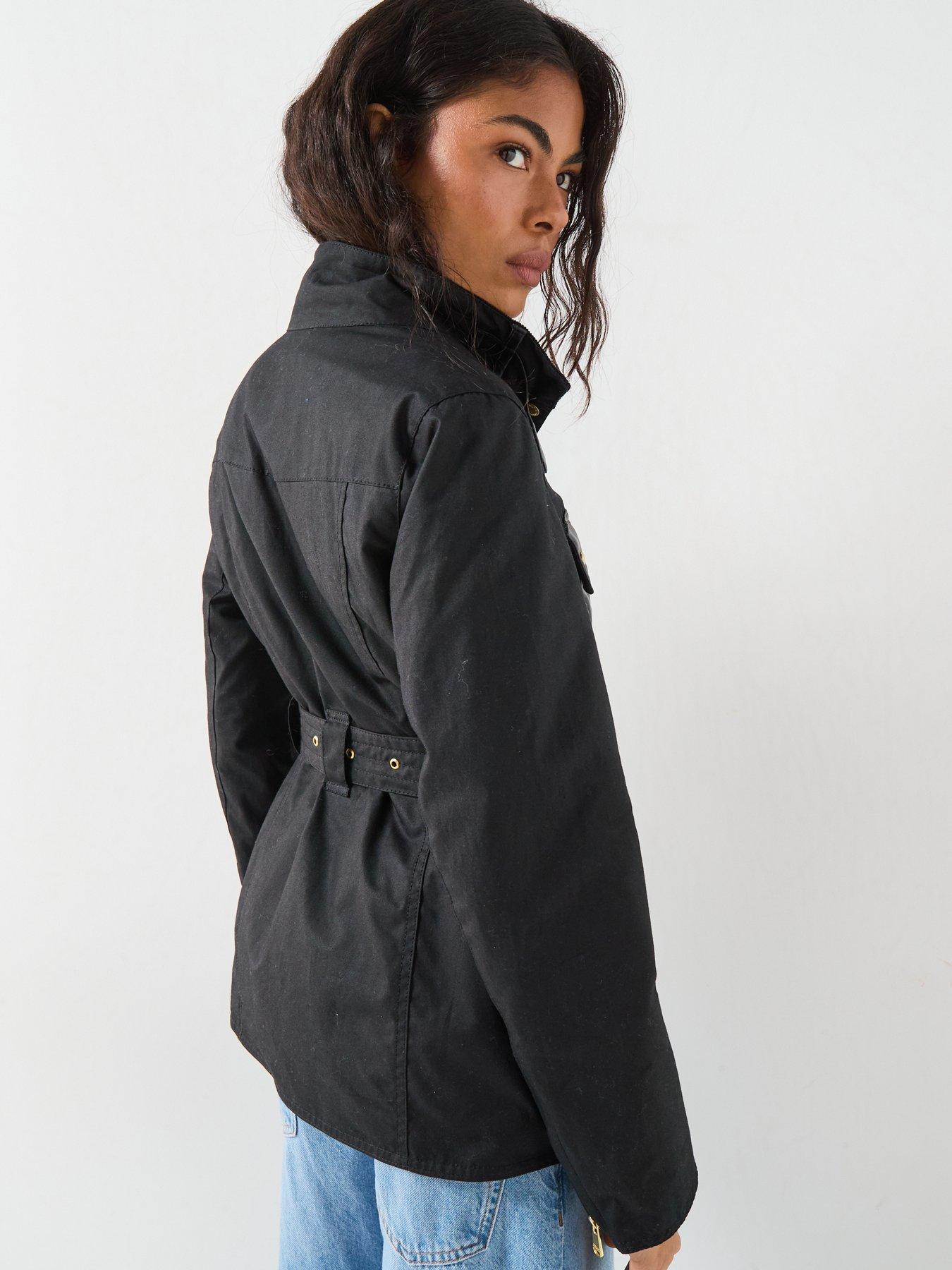 Image 2 of 6 of Barbour International Original Waxed Jacket - Black