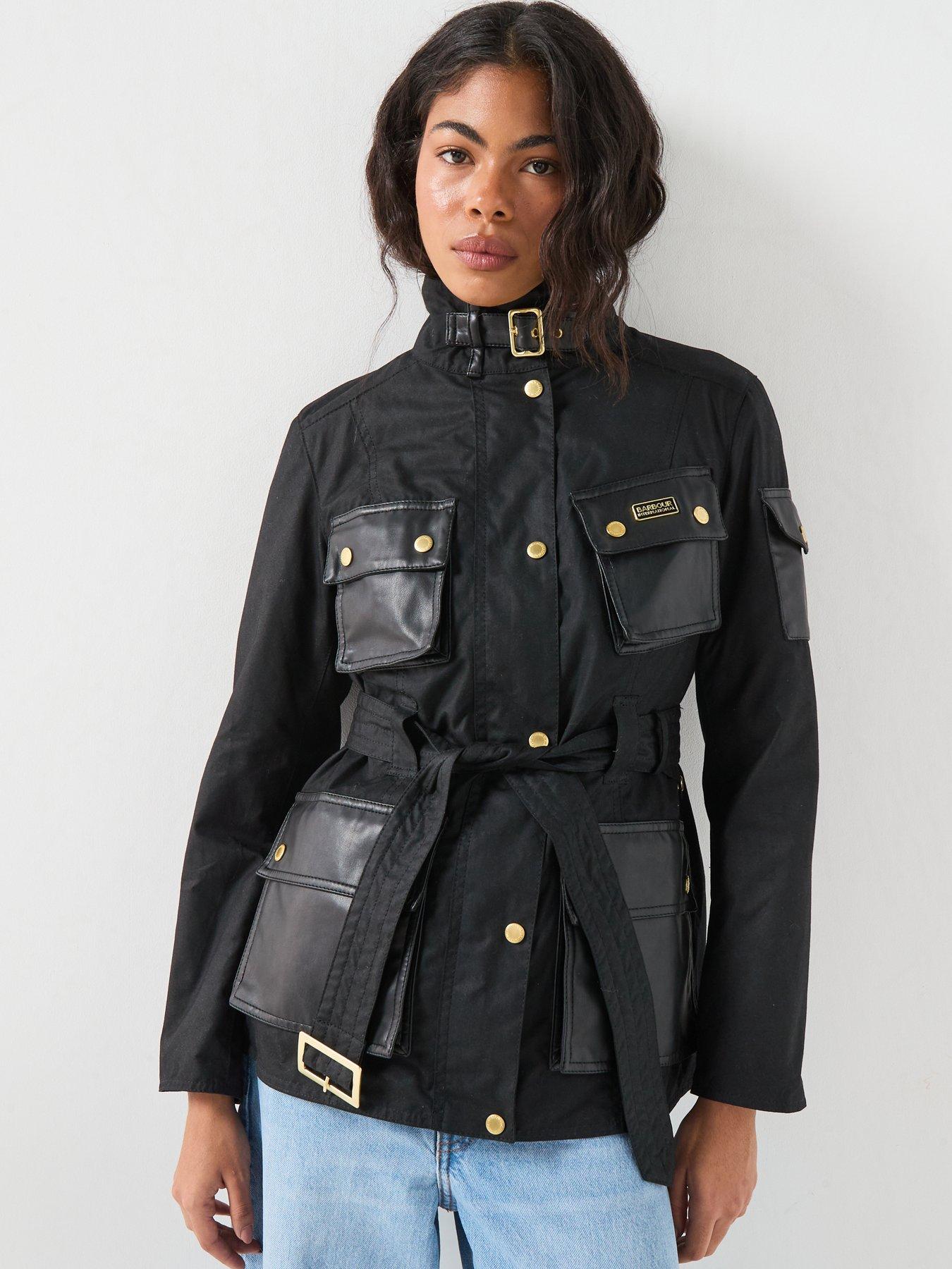 Image 5 of 6 of Barbour International Original Waxed Jacket - Black