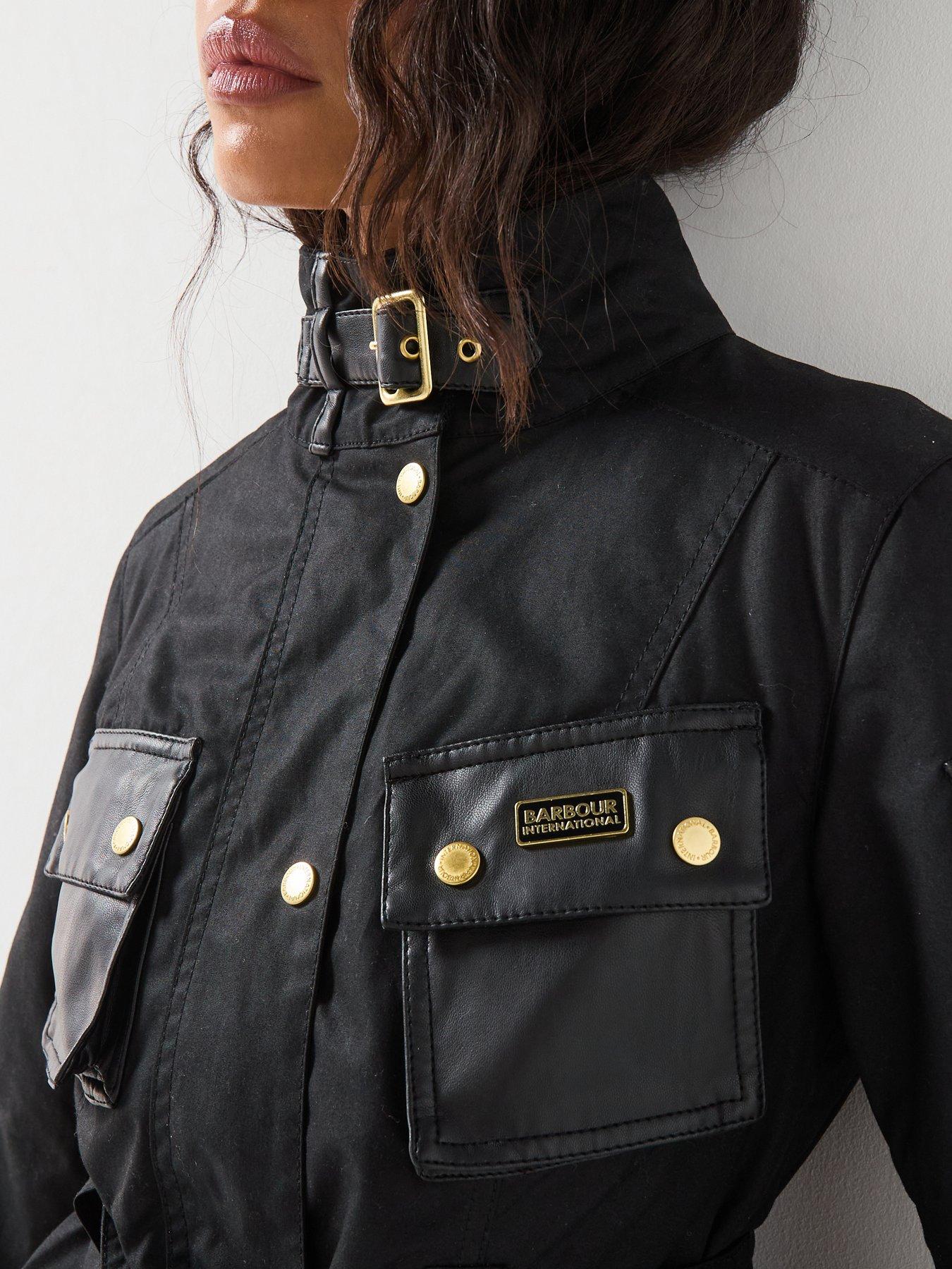 Image 6 of 6 of Barbour International Original Waxed Jacket - Black