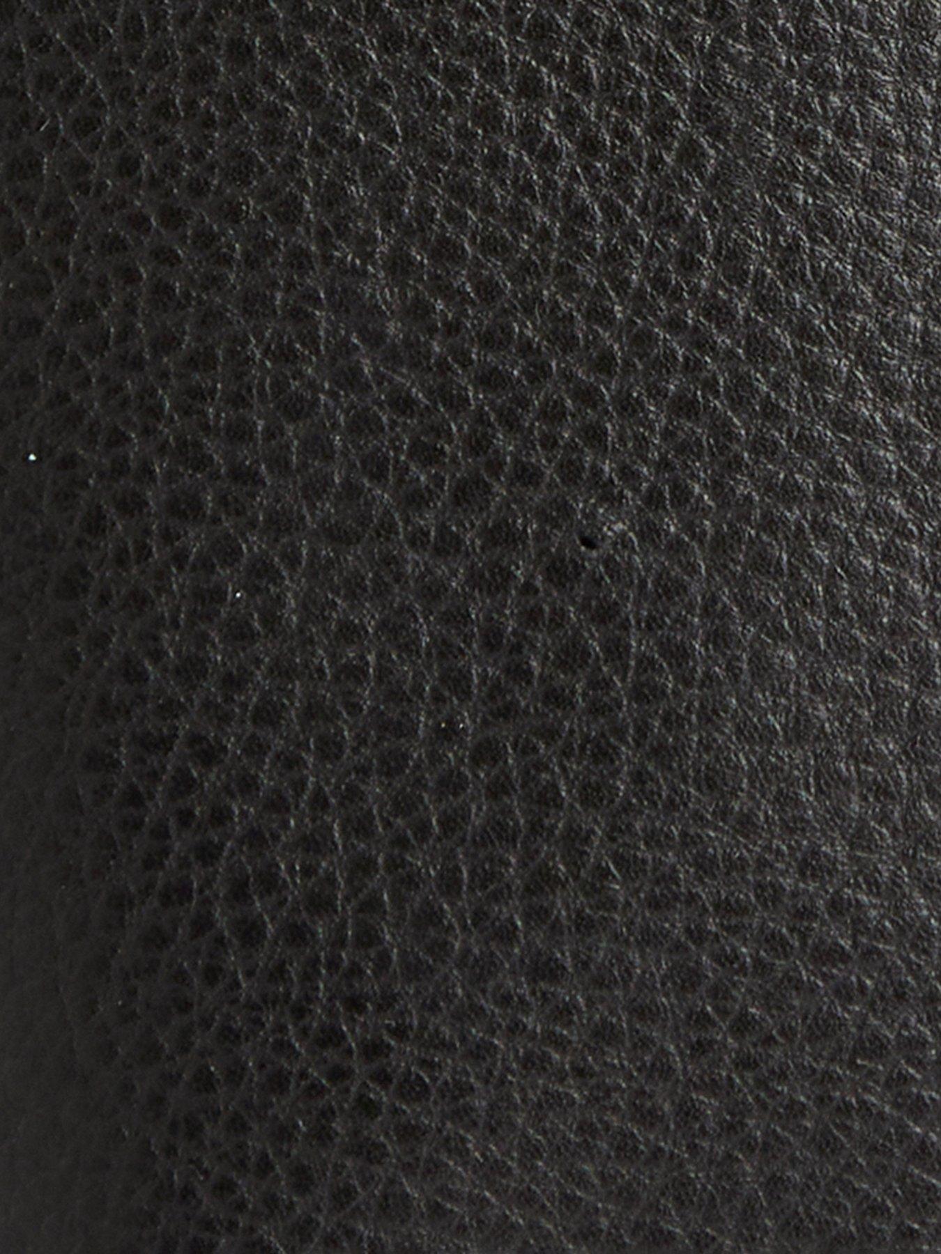 Image 4 of 4 of Barbour Cedar Mini Leather Bucket Bag - Black