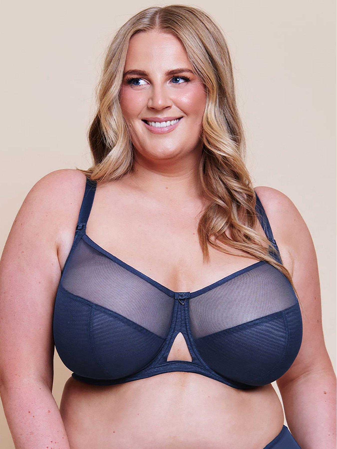 Curvy Kate Victory Side Support Balcony Bra, Dark Blue, Size 36F, Women